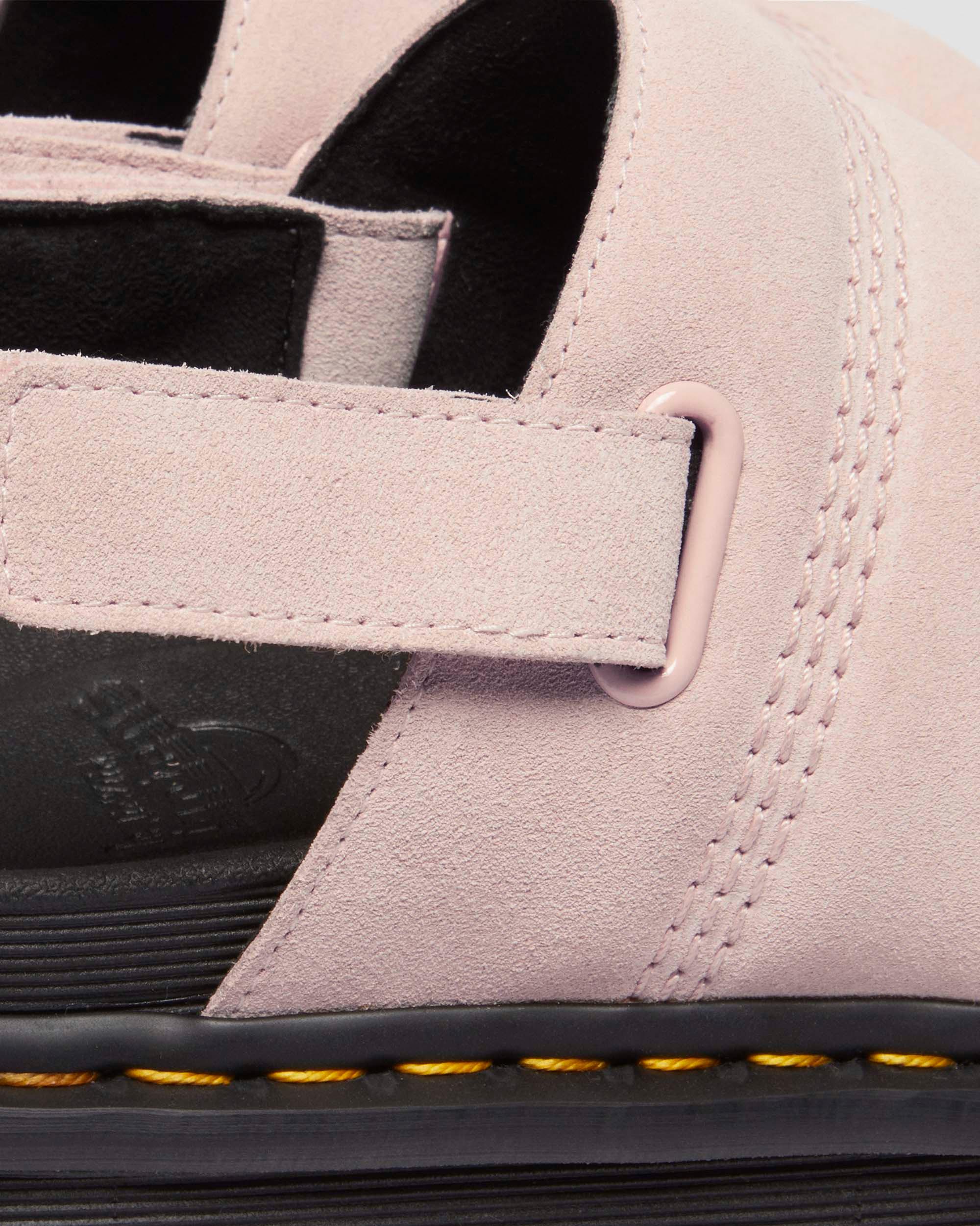 Kole Suede sandals in Powder Pink