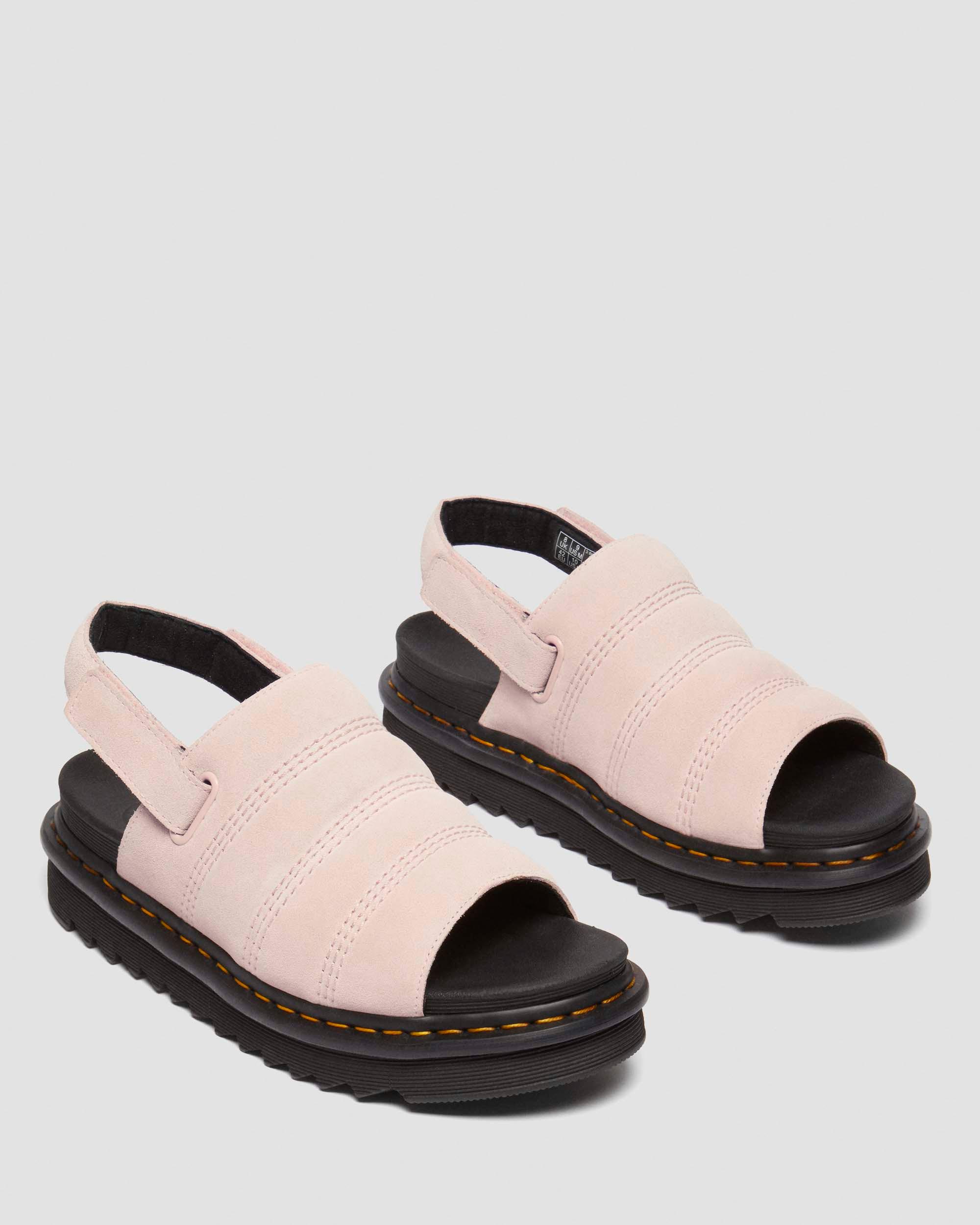 Kole Suede sandals in Powder Pink