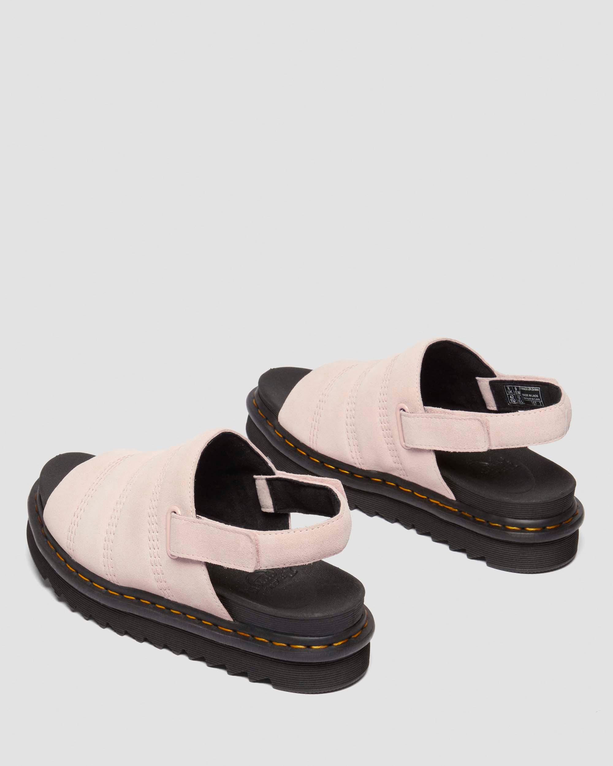Kole Suede sandals in Powder Pink