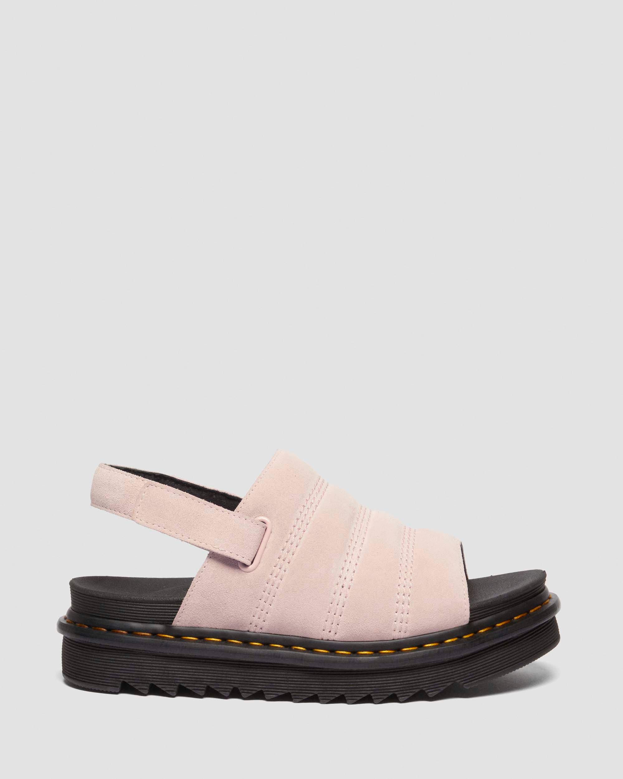 Kole Suede sandals in Powder Pink