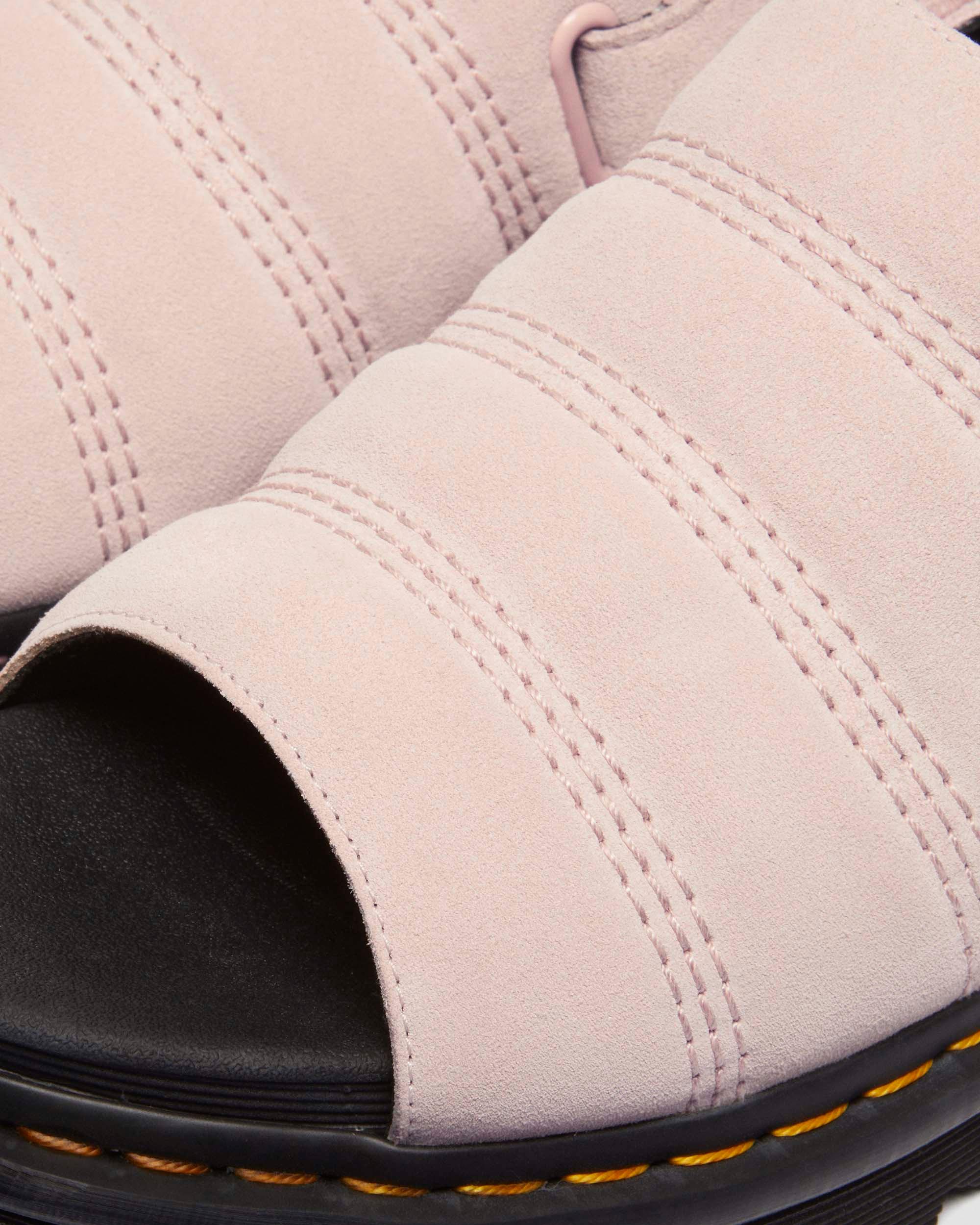 Kole Suede sandals in Powder Pink
