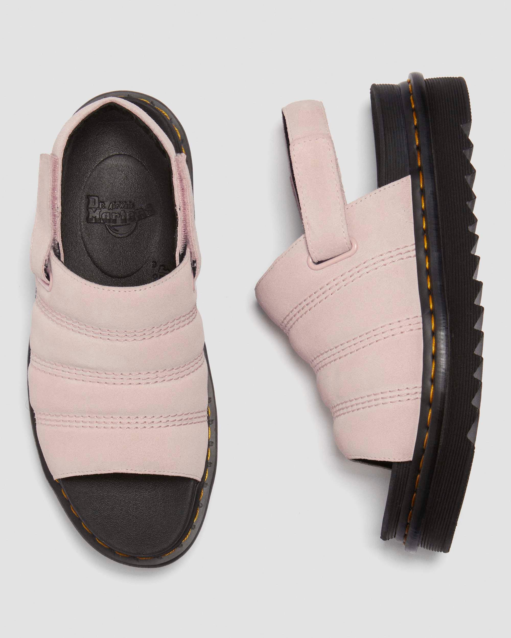Kole Suede sandals in Powder Pink