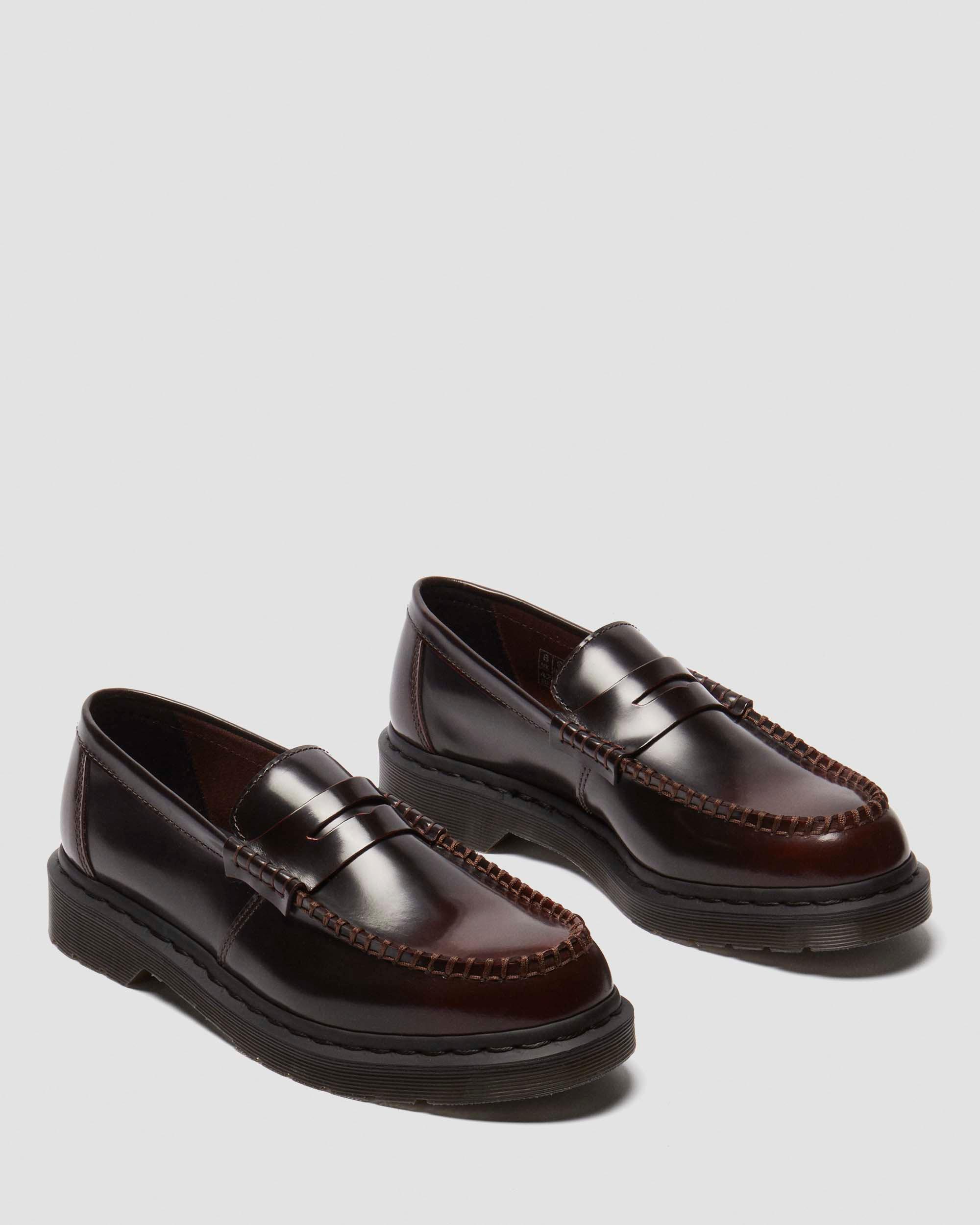 Penton Arcadia leather loafers in Cherry Red | Dr. Martens