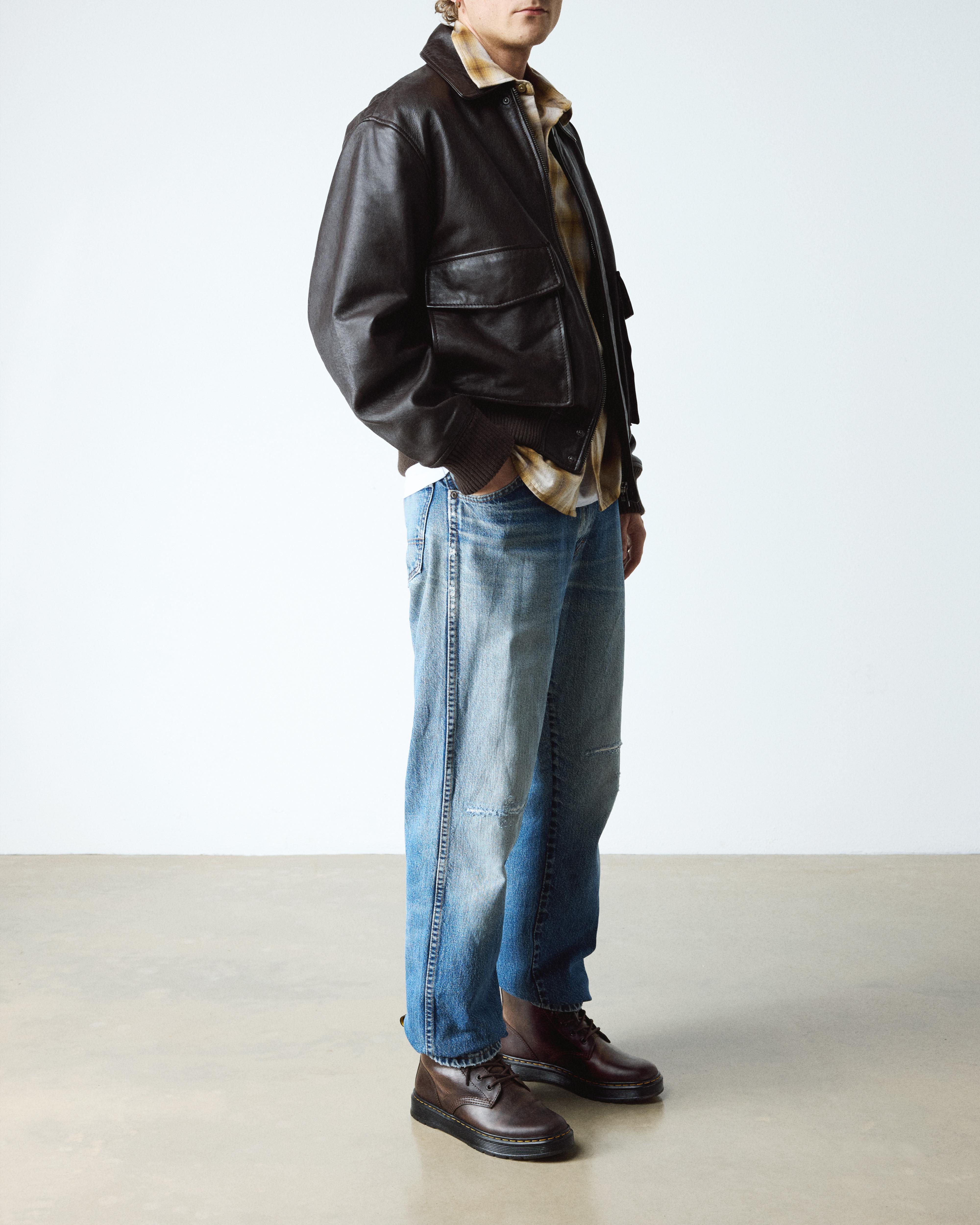 Tummanruskea Brookline Crazy Horse -nahkaiset chukka-maiharit