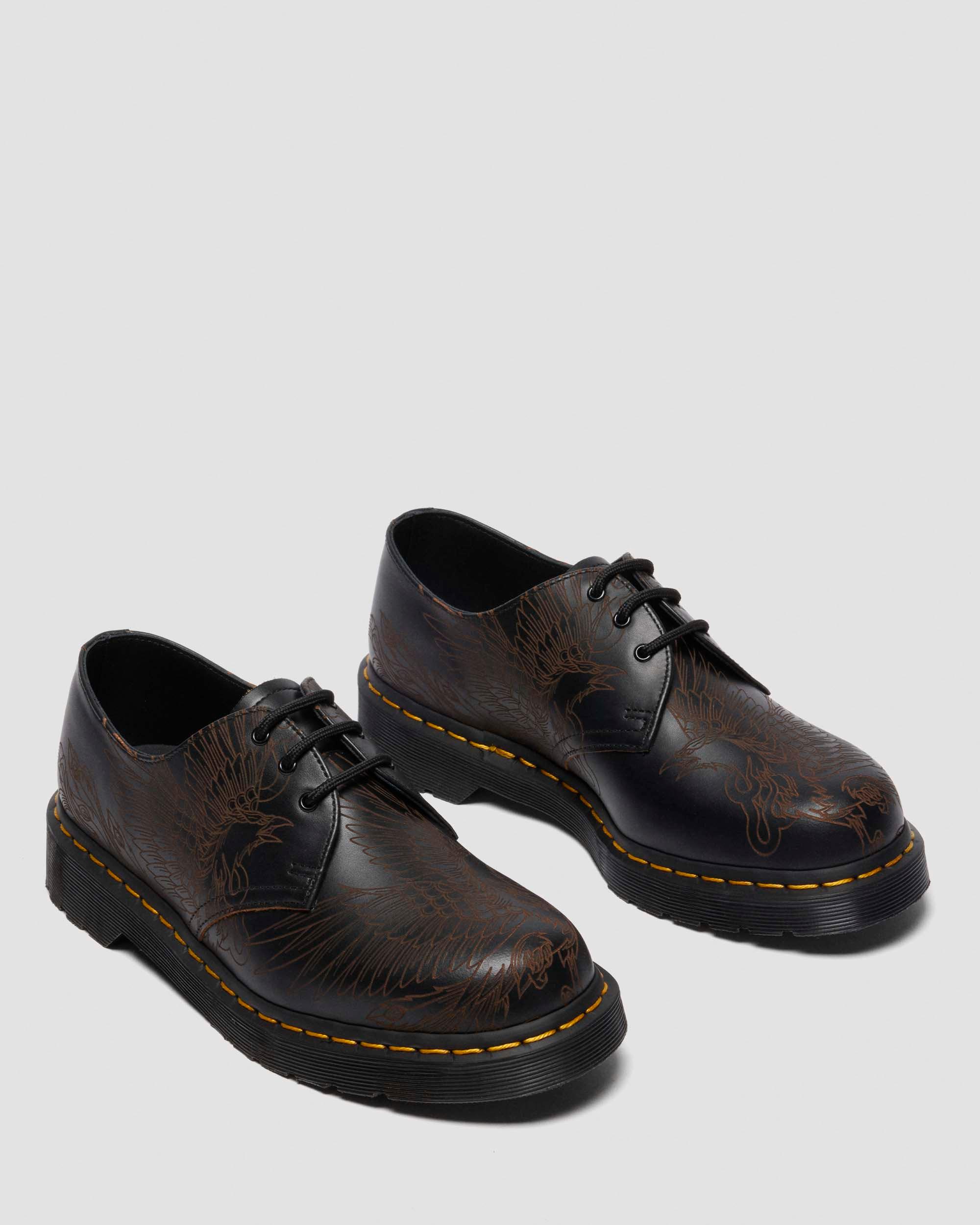 1461 PHOENIX VINTAGE SMOOTH LEATHER SHOES in Black