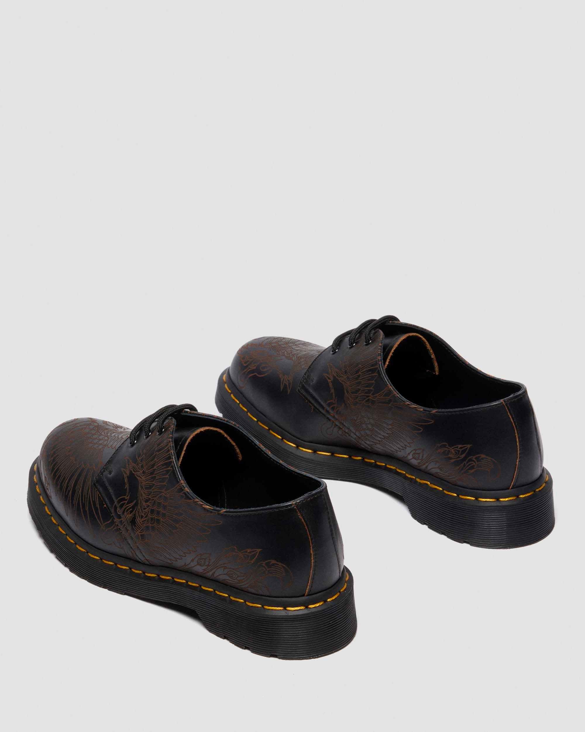 1461 PHOENIX VINTAGE SMOOTH LEATHER SHOES in Black
