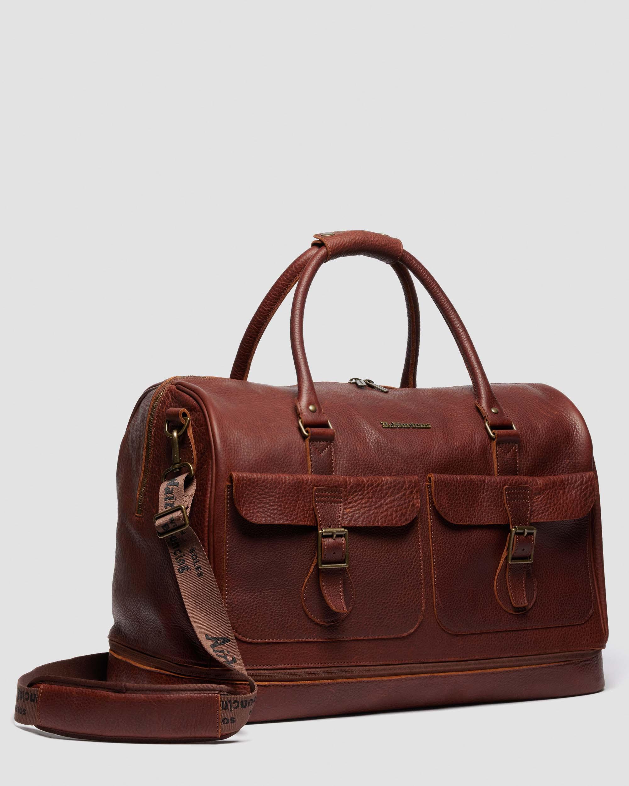 Weekender Soft Leather Bag in Cashew