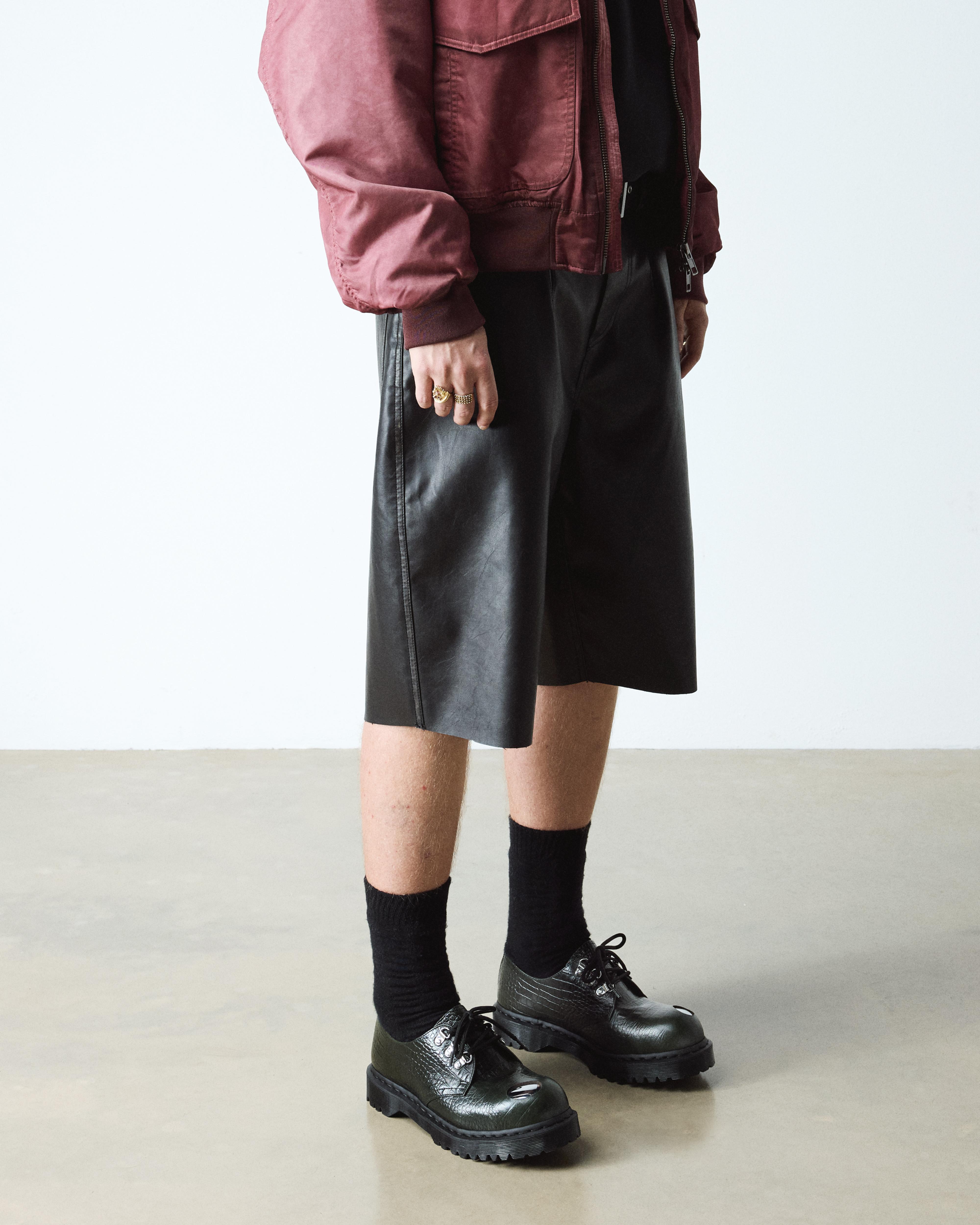 1461 BEX STEEL TOE LEATHER SHOES in Vert