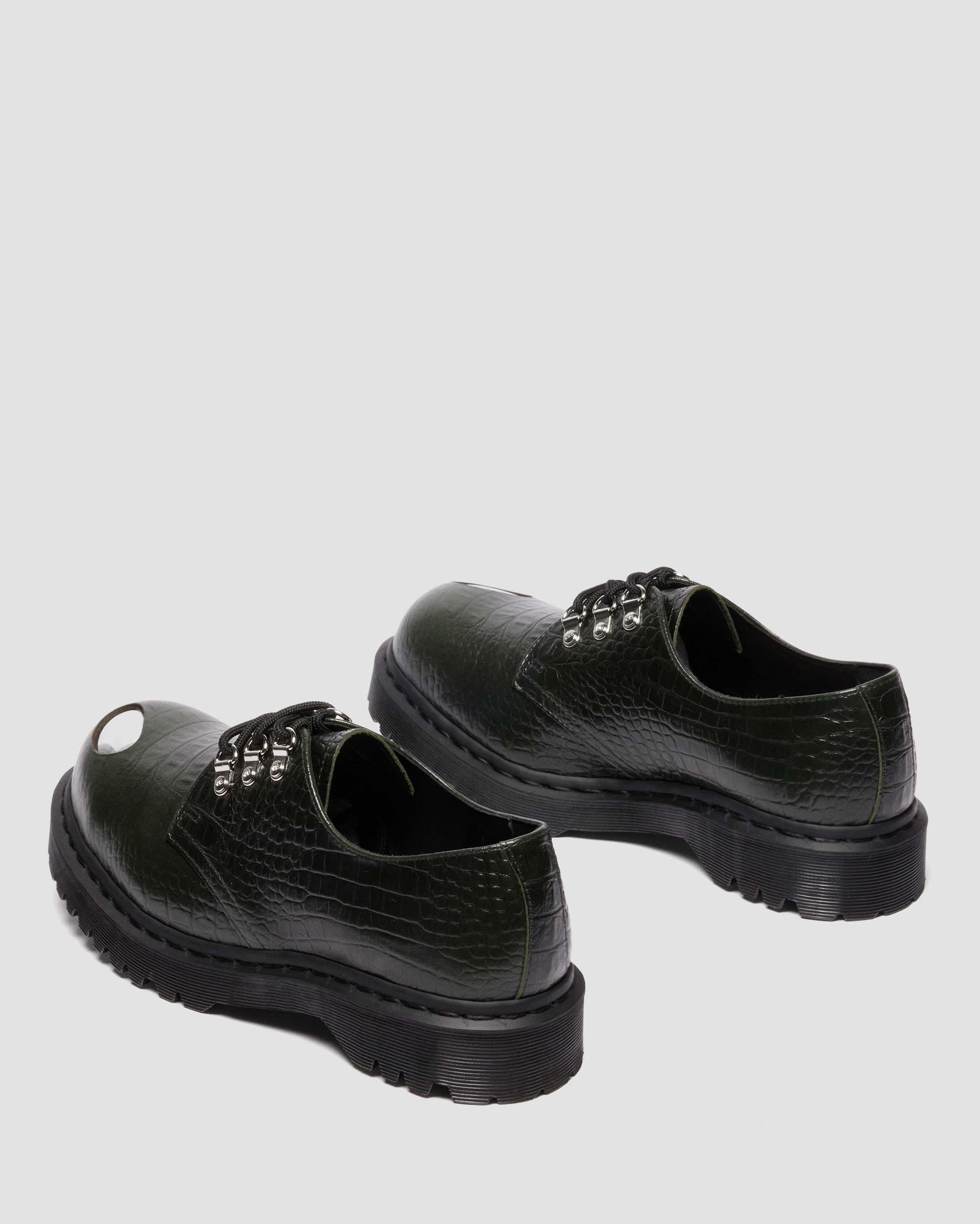 1461 BEX STEEL TOE LEATHER SHOES in Vert