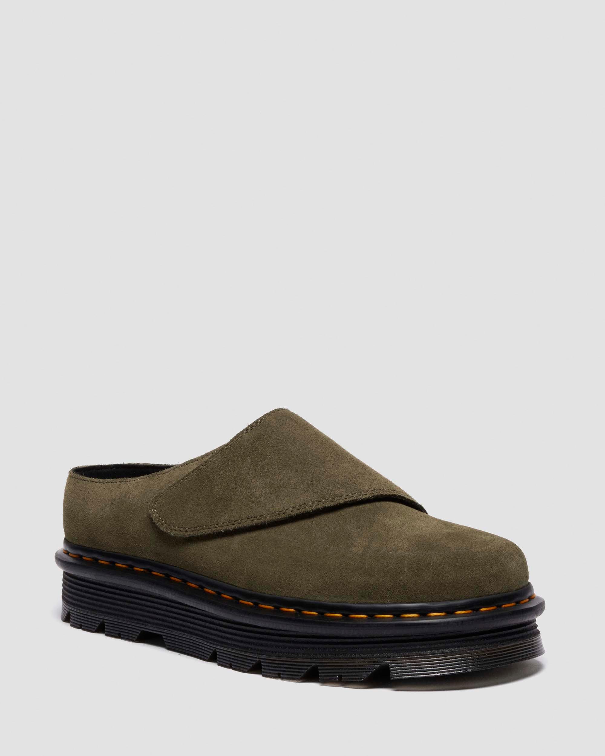 Zebzag Anywair Suede Mules in Olive