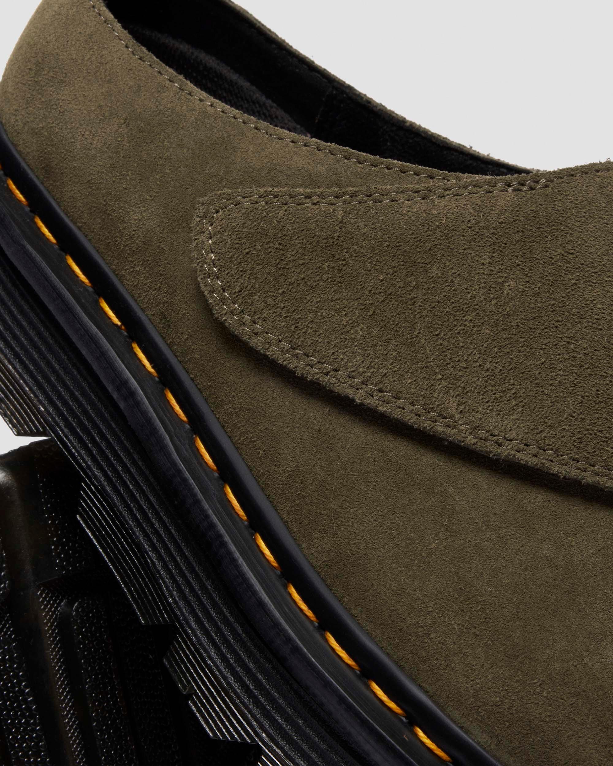 Zebzag Anywair Suede Mules in Olive Green