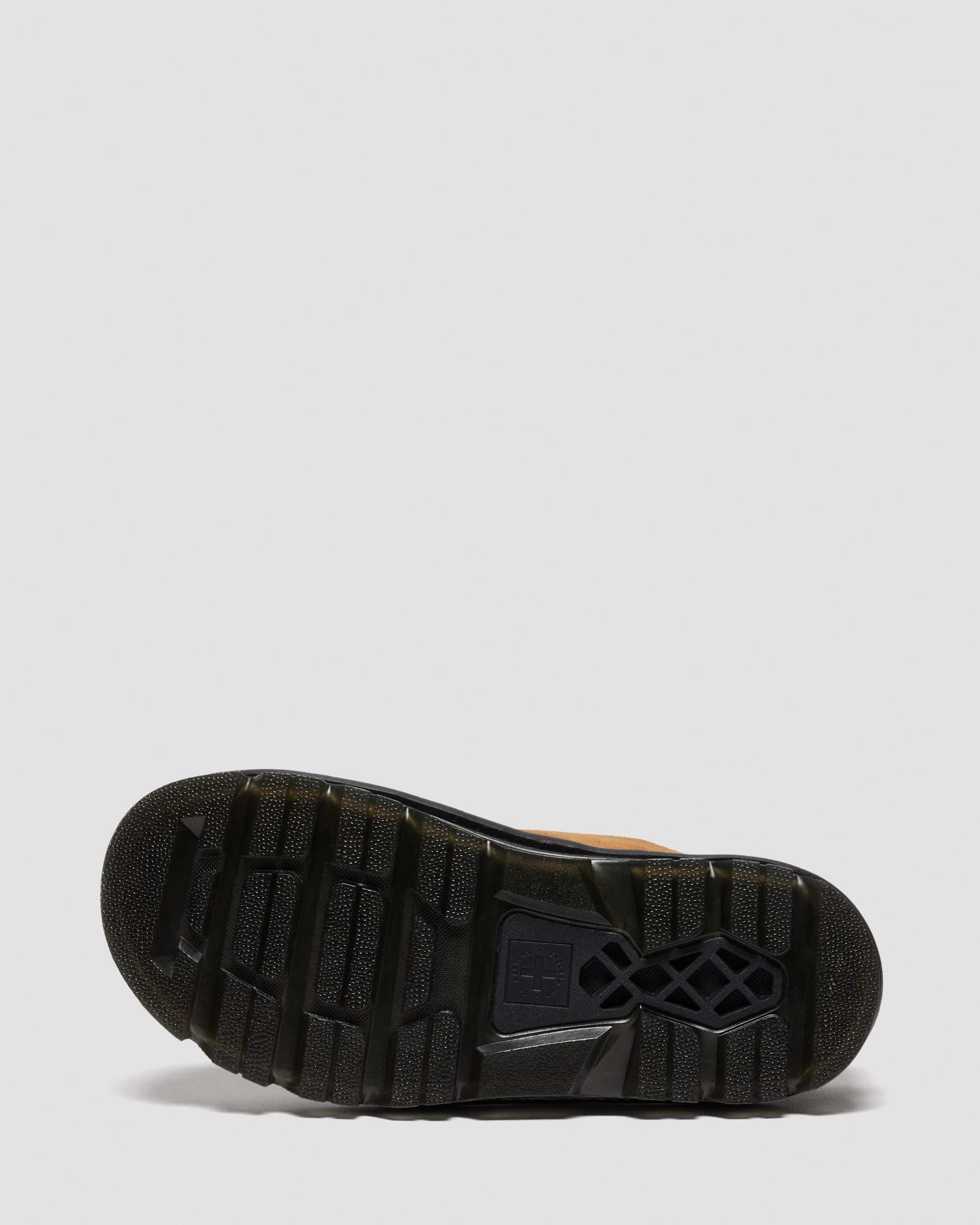Dr. Martens Zebzag Anywair Warm Lined Suede Mules In Brown
