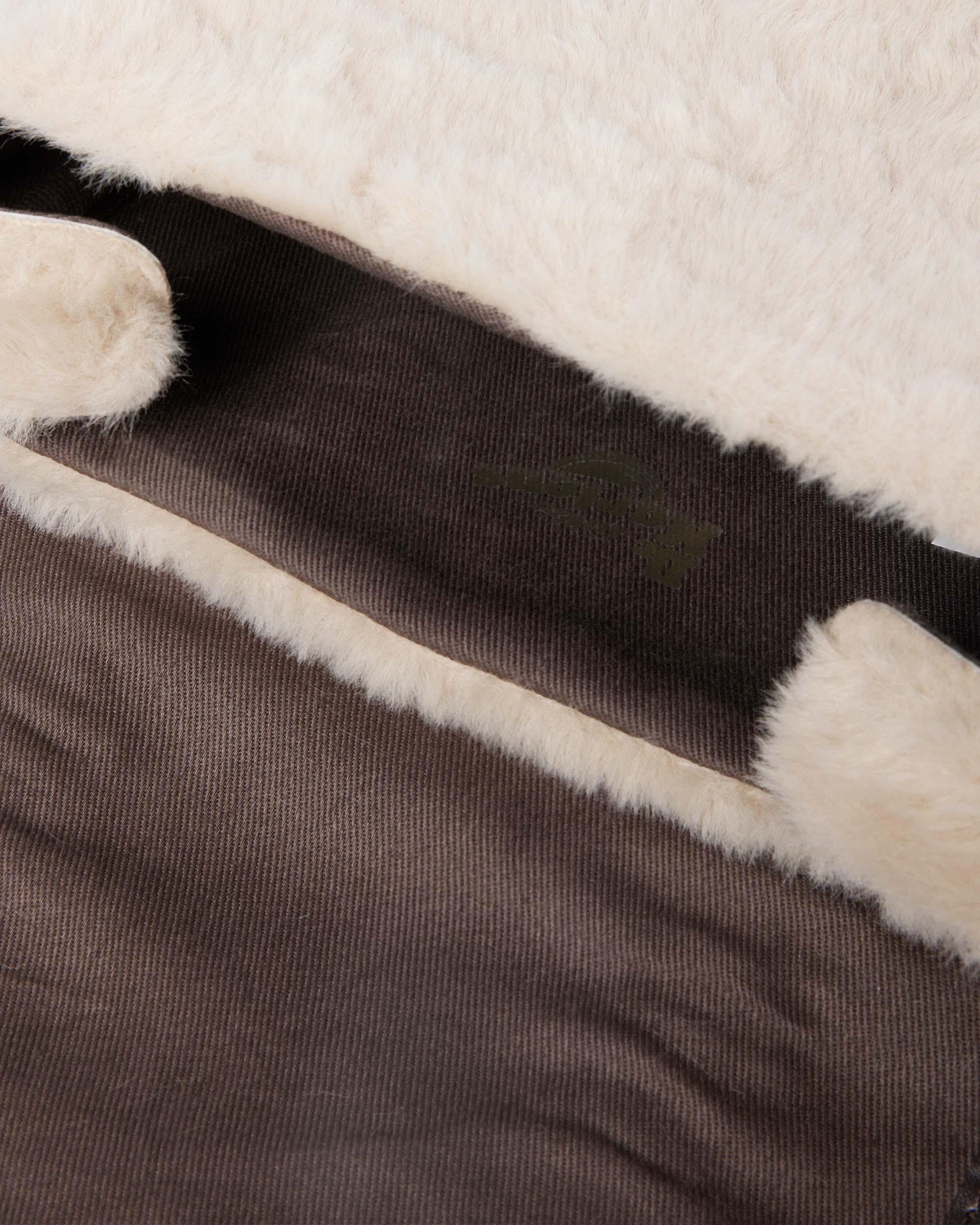 7 Inch Satchel in DARK BROWN+NATURAL