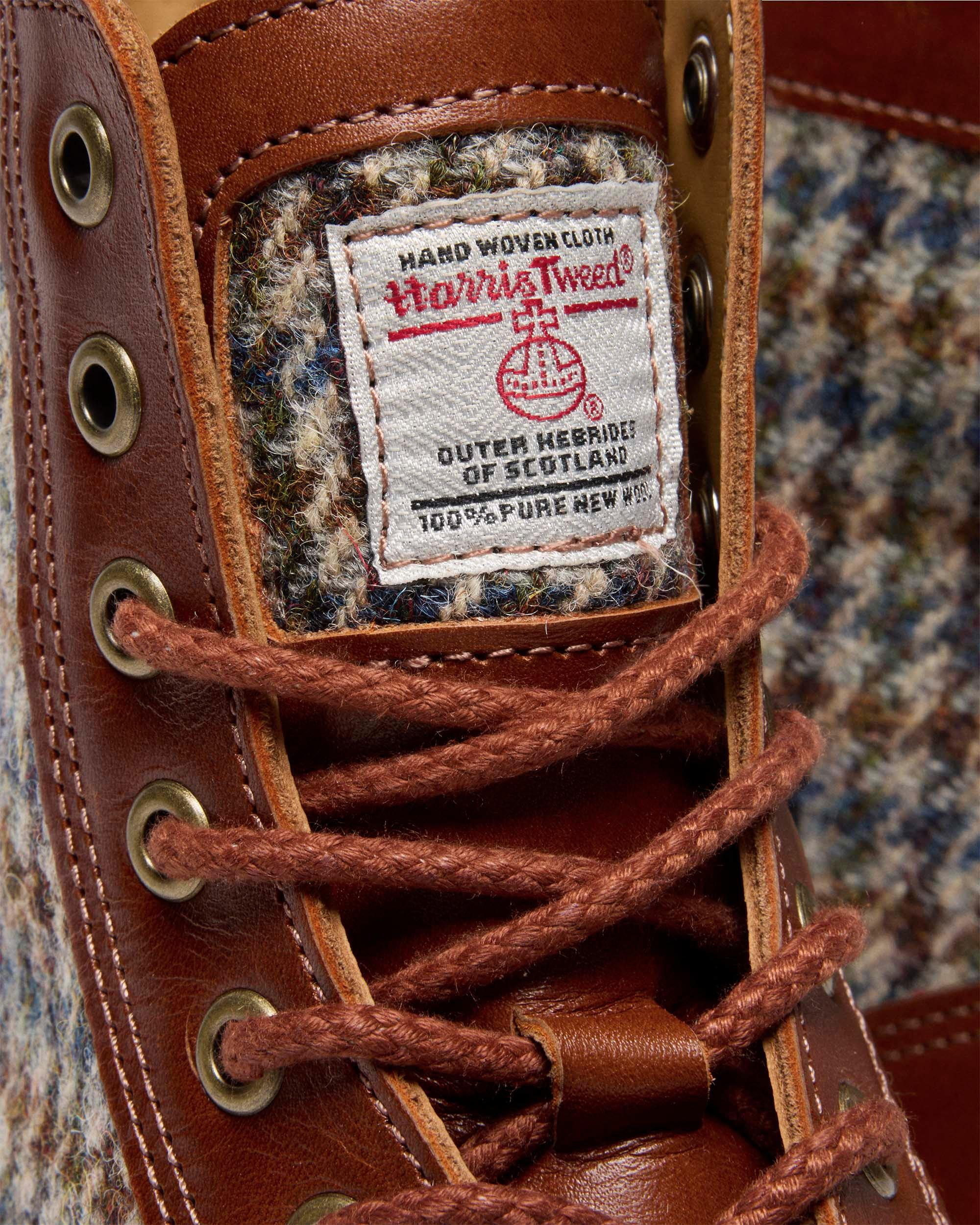 1460 Made In England Harris Tweed and Leather Boots