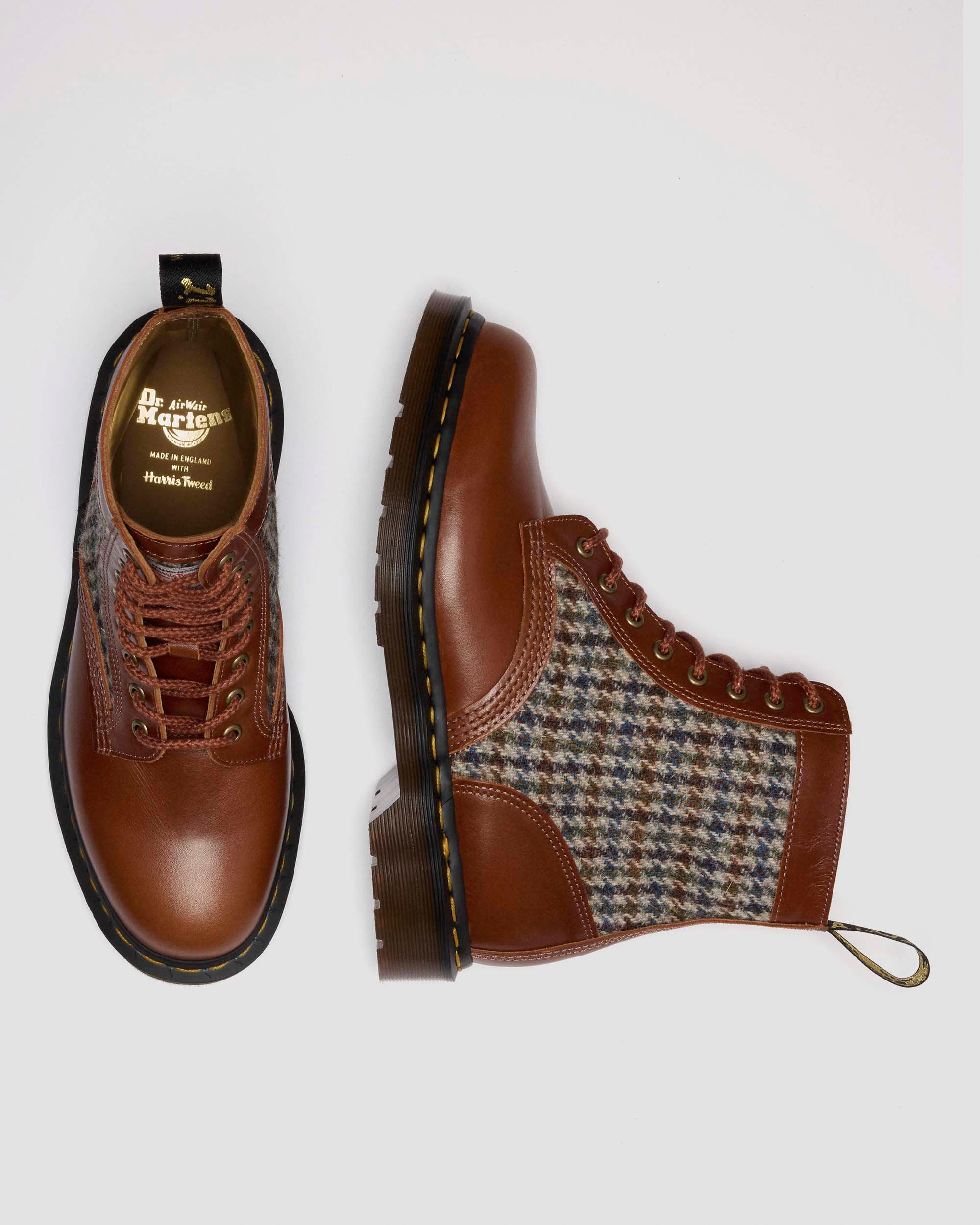 1460 Harris Tweed Leder Stiefel
