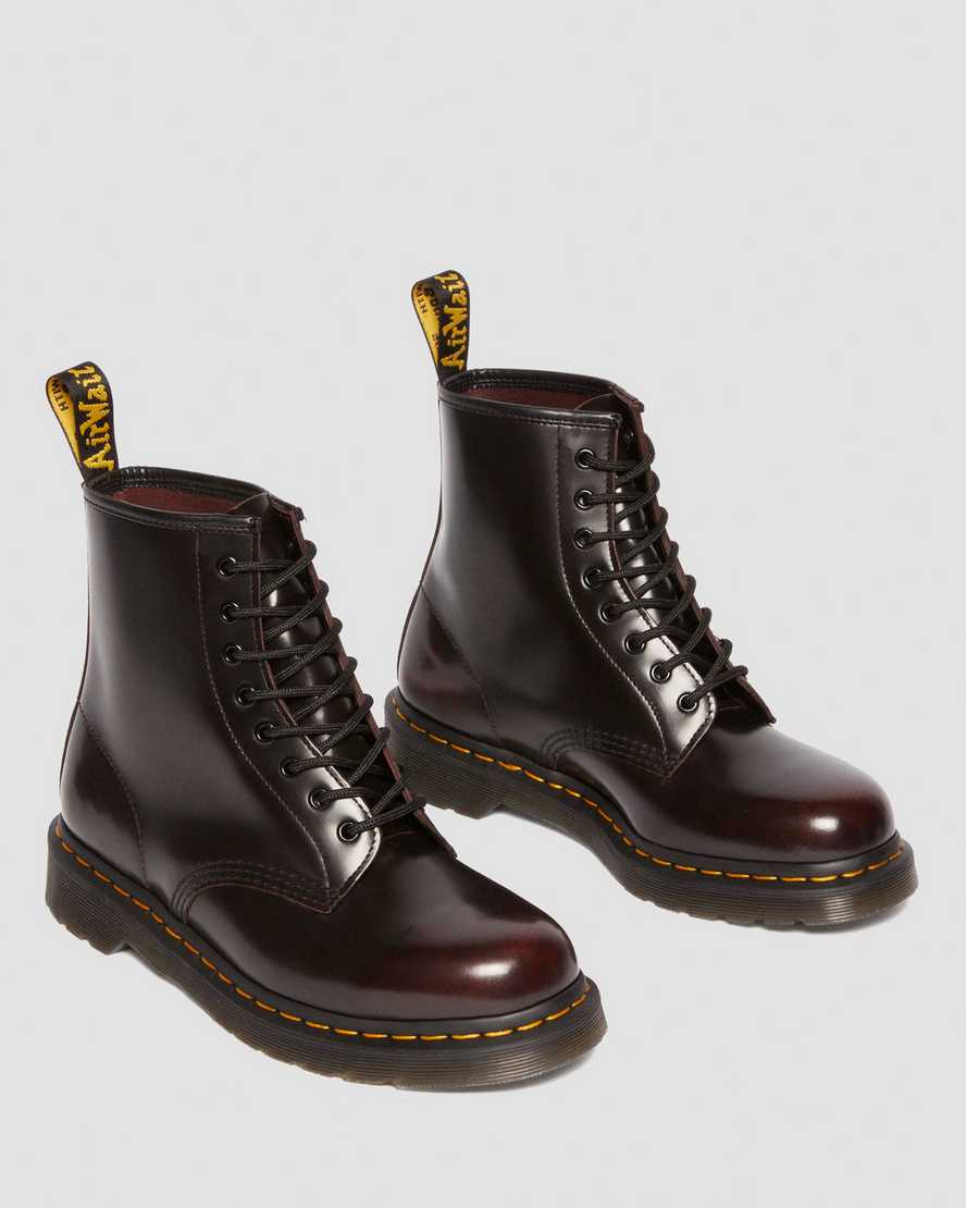 Dr. Martens' 1460 Arcadia Lace Up Boots In Red