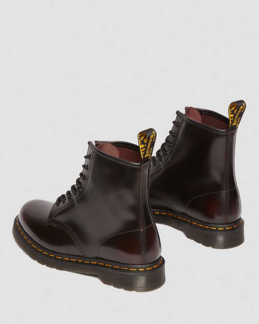 Dr. Martens' 1460 Arcadia Lace Up Boots In Red