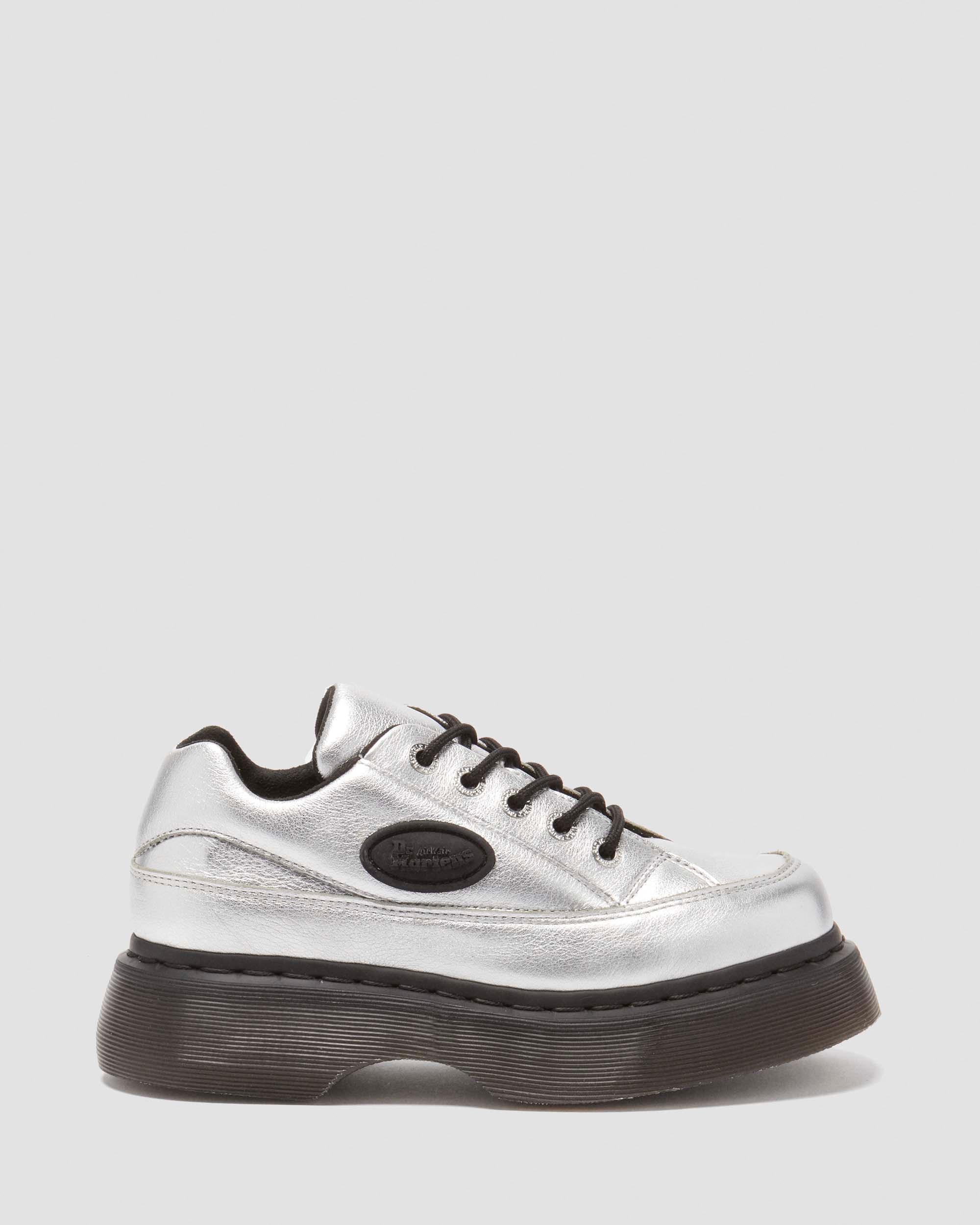 Buzz 5-eye metalic leather shoes in Metallic | Dr. Martens