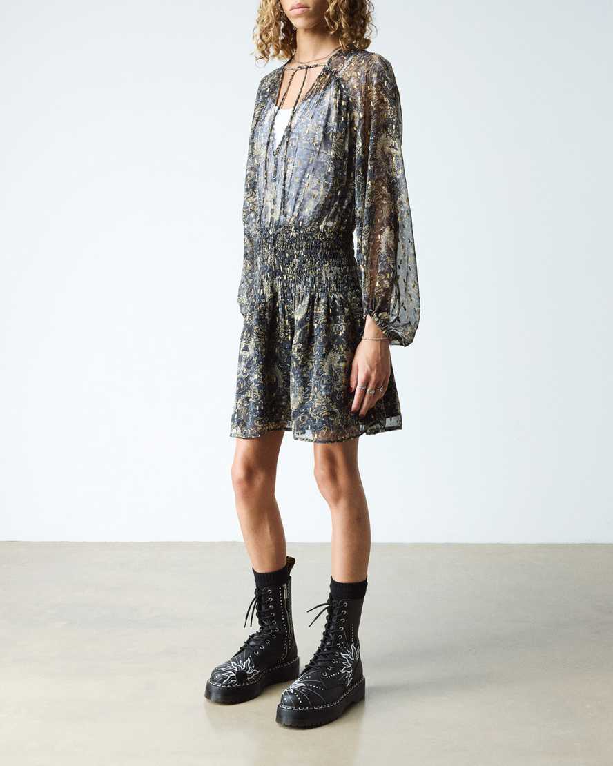 Dr. Martens Jadon Hi Solar Flare Reclaimed Leather Platform Boots In Multi