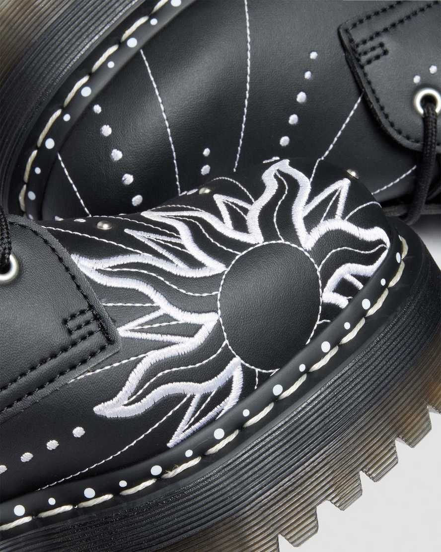 Dr. Martens Jadon Hi Solar Flare Reclaimed Leather Platform Boots In Multi