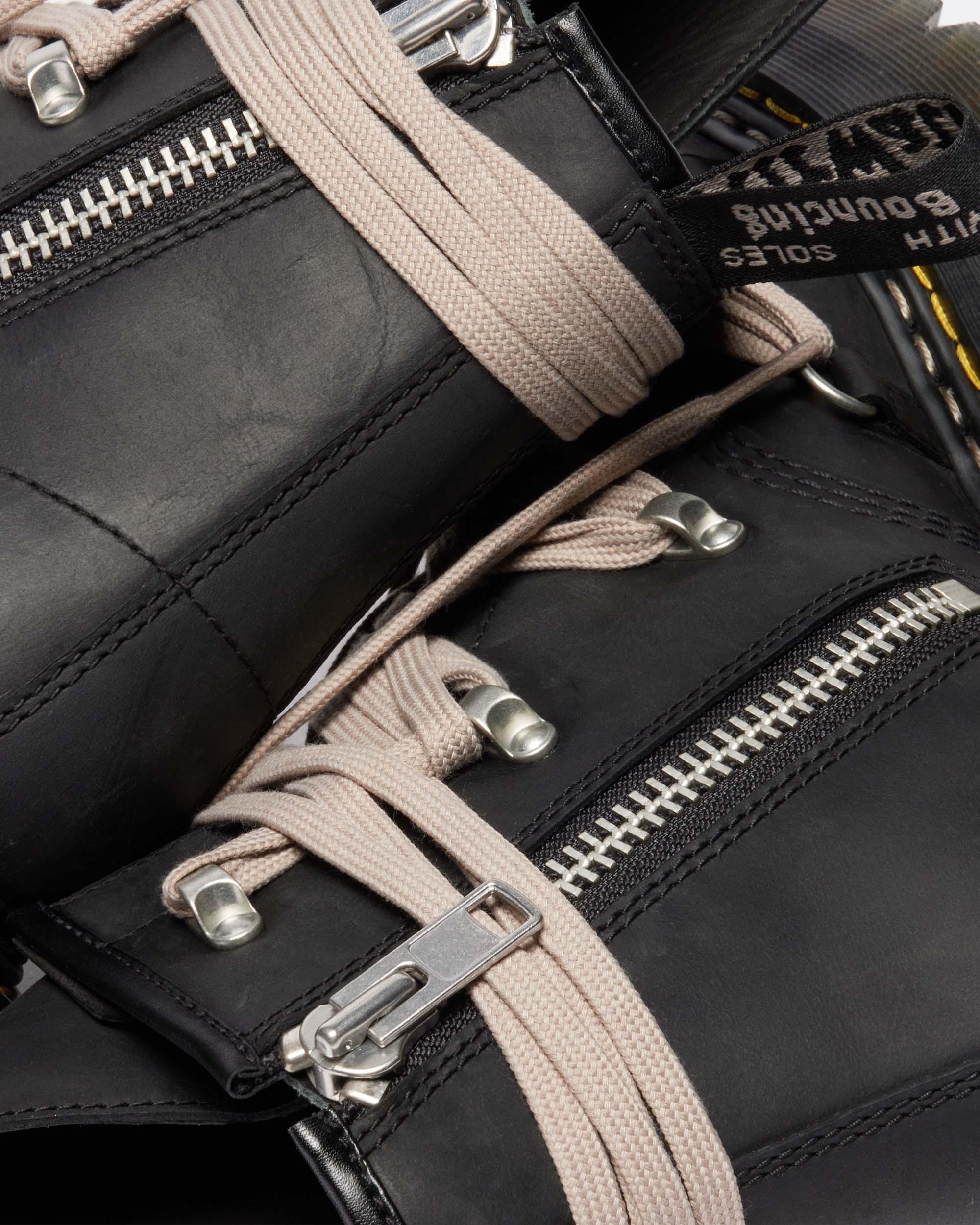 1460 Rick Owens Megalace-kängor in Svart