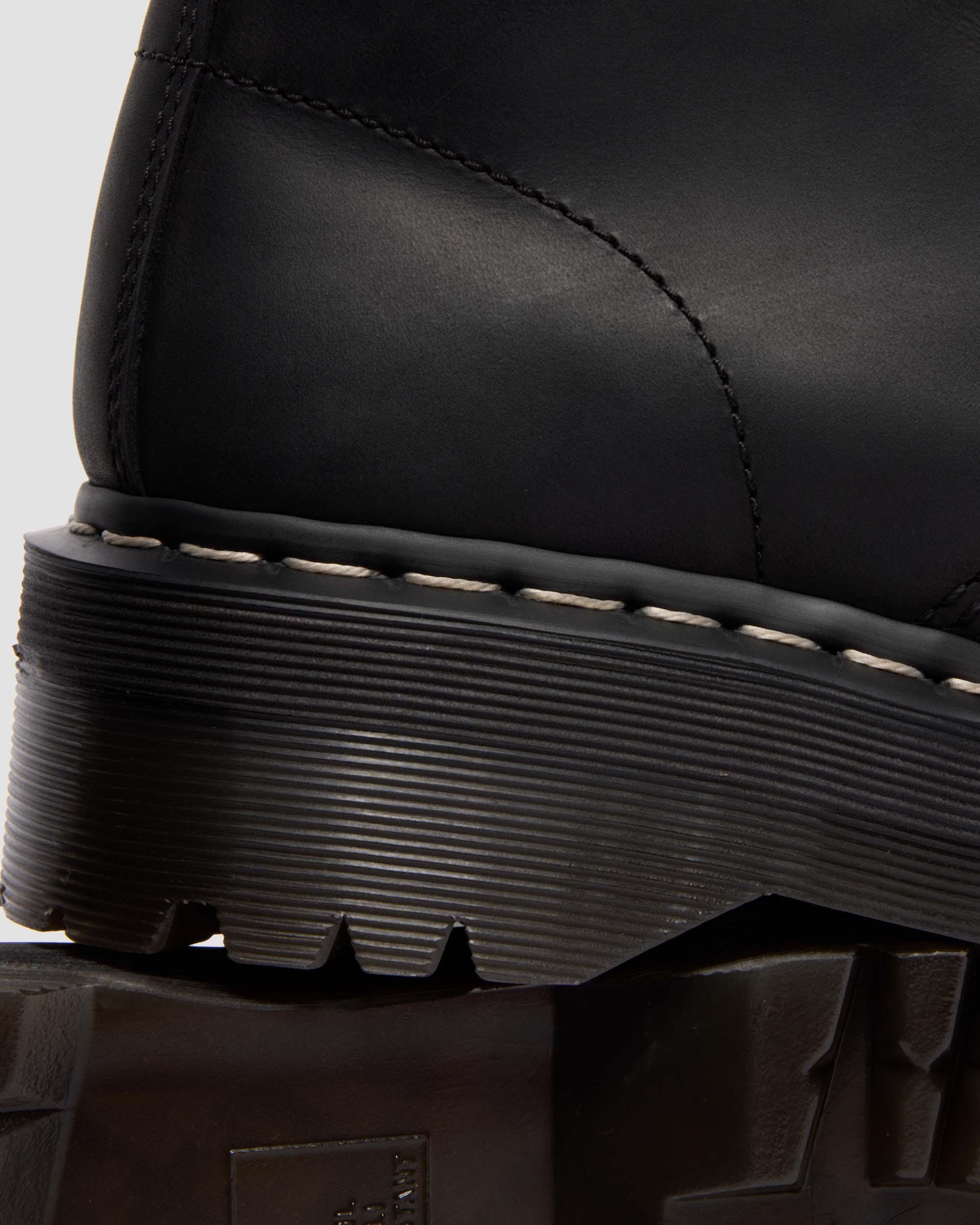 Stivali Rick Owens con puntale in metallo in Nero