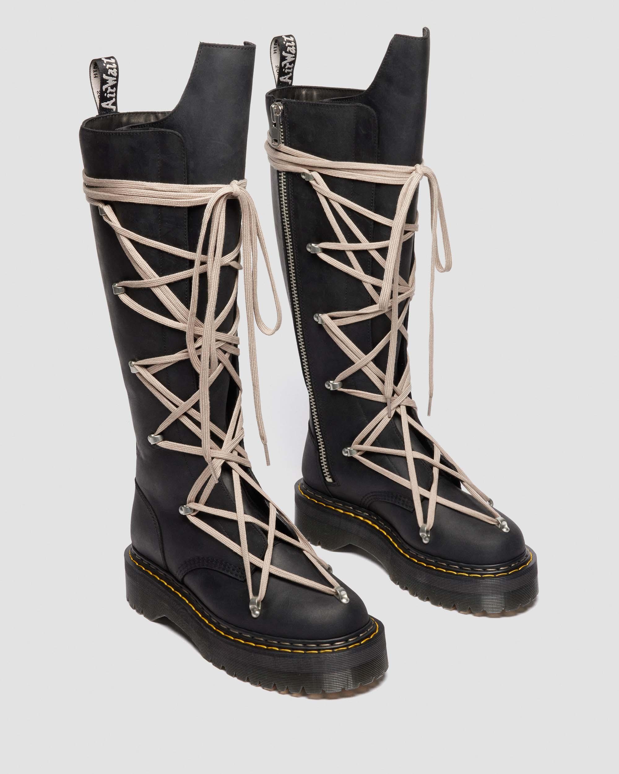 1B60 Rick Owens Pentalace Leather Platforms