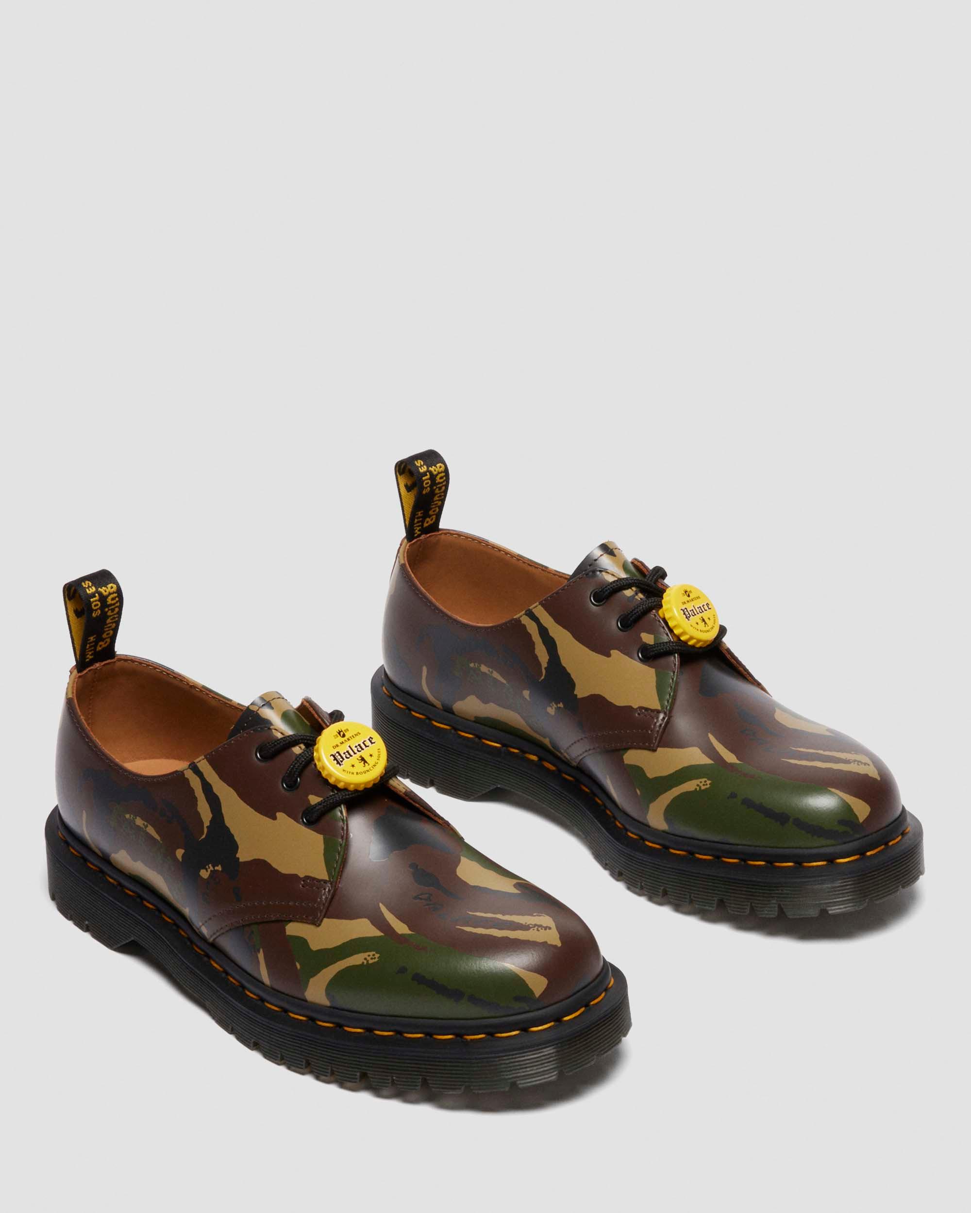 1461 Palace Vintage Smooth Leather Oxford Shoes in Cherry Brown+Multi