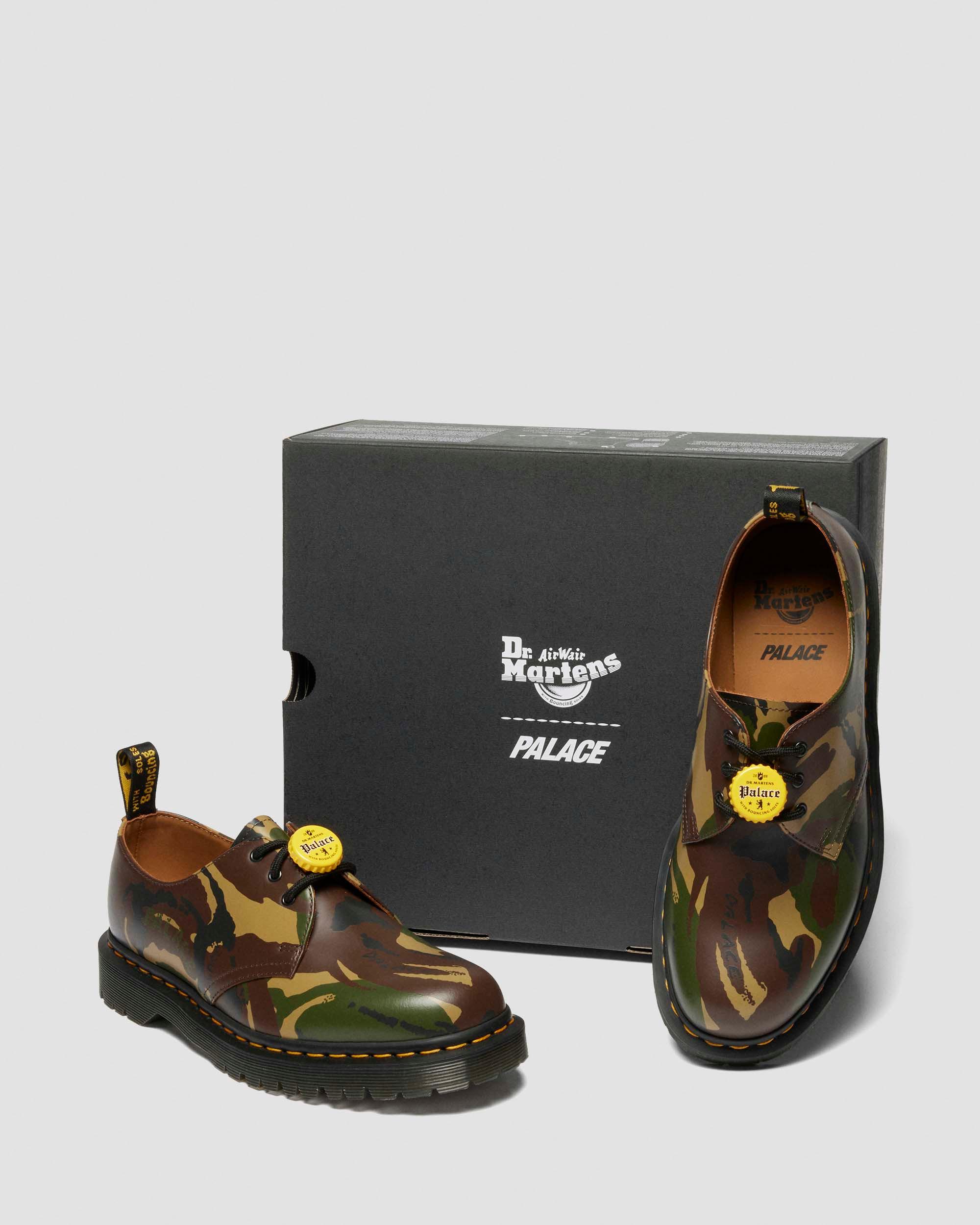 1461 Palace Vintage Smooth Leather Oxford Shoes in Cherry Brown+Multi