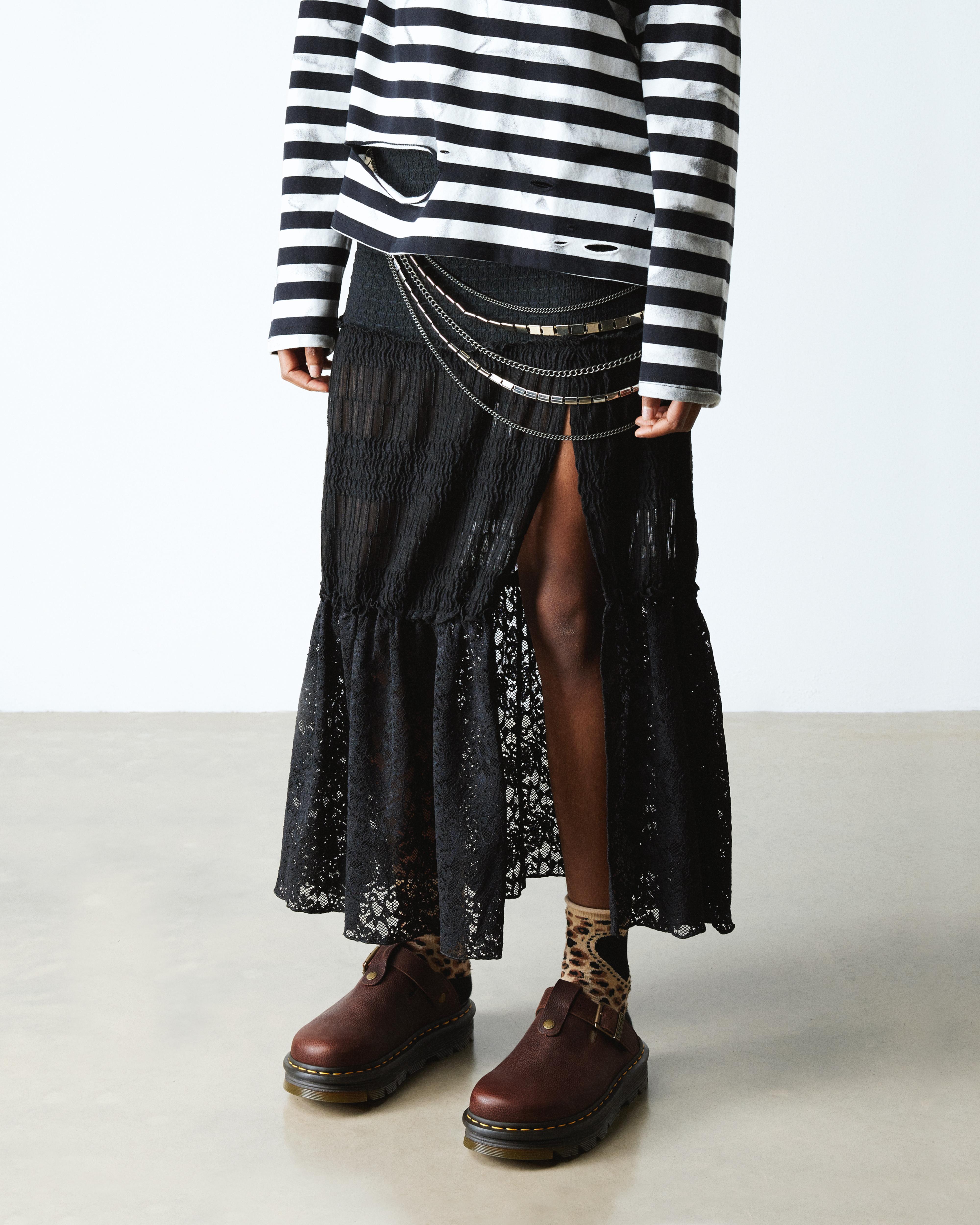 Zebzag Rustique Leather platform mules in Leather Brown