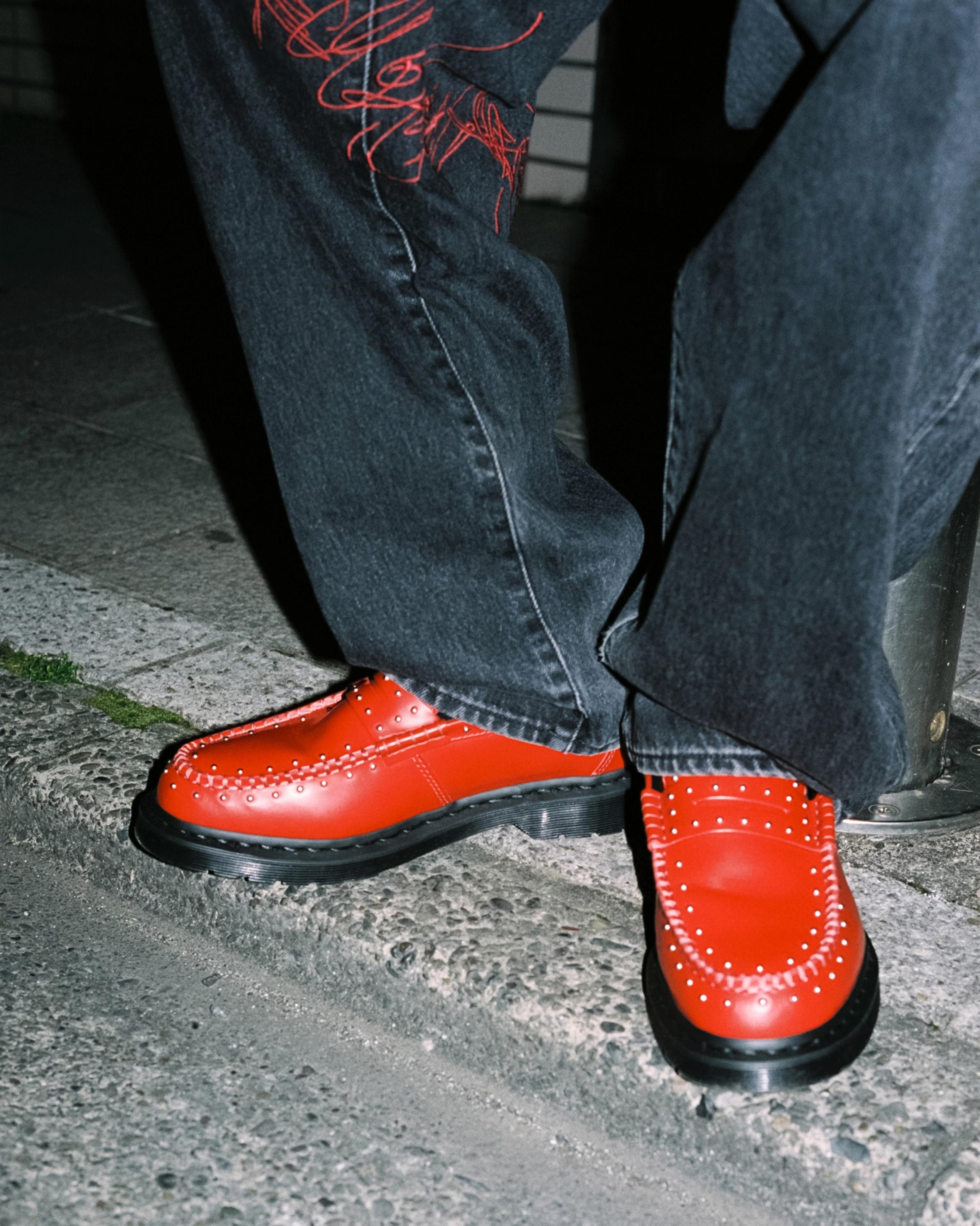 Penton Supreme Leather Loafers in Poppy Red