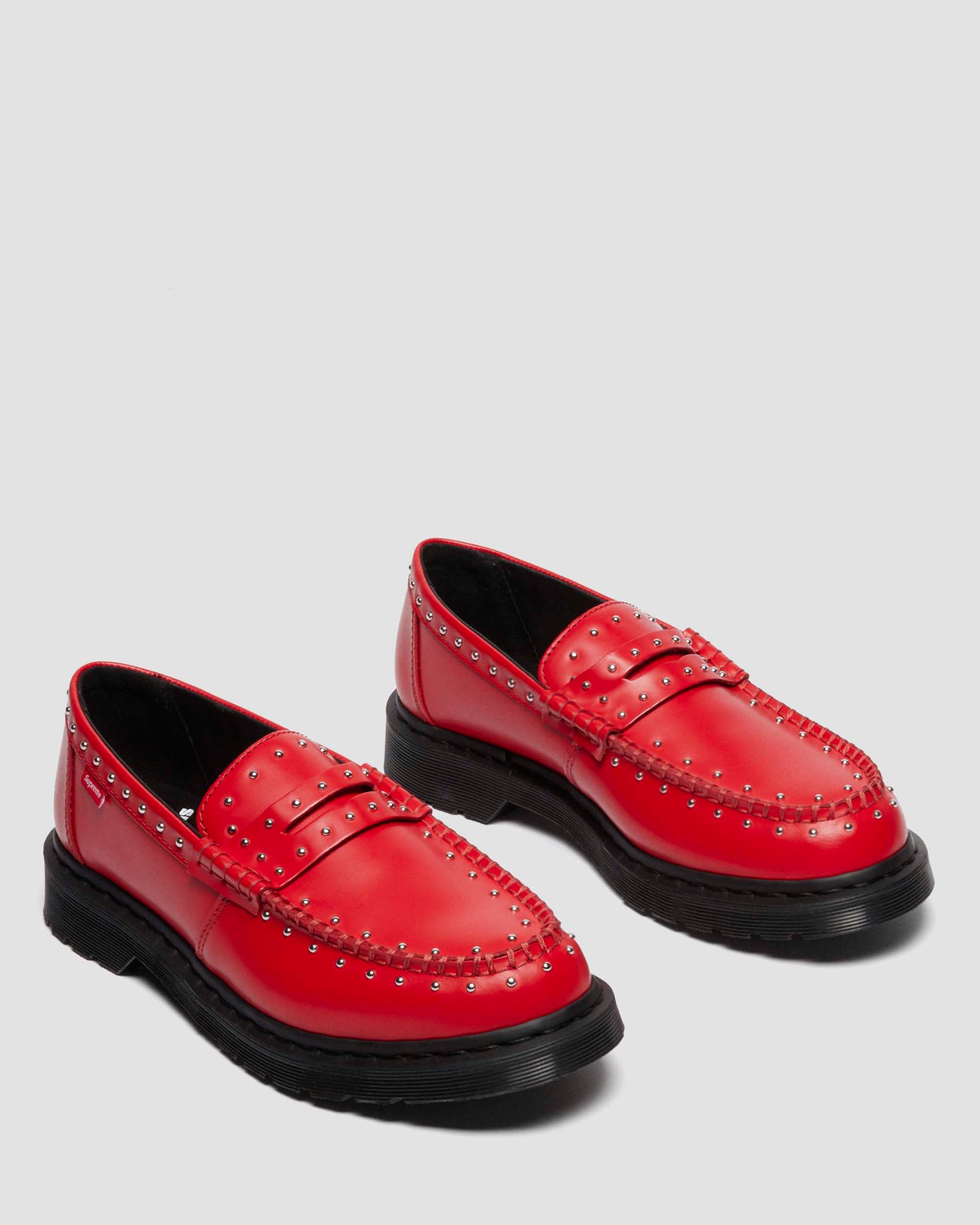 Penton Supreme Leather Loafers in Poppy Red