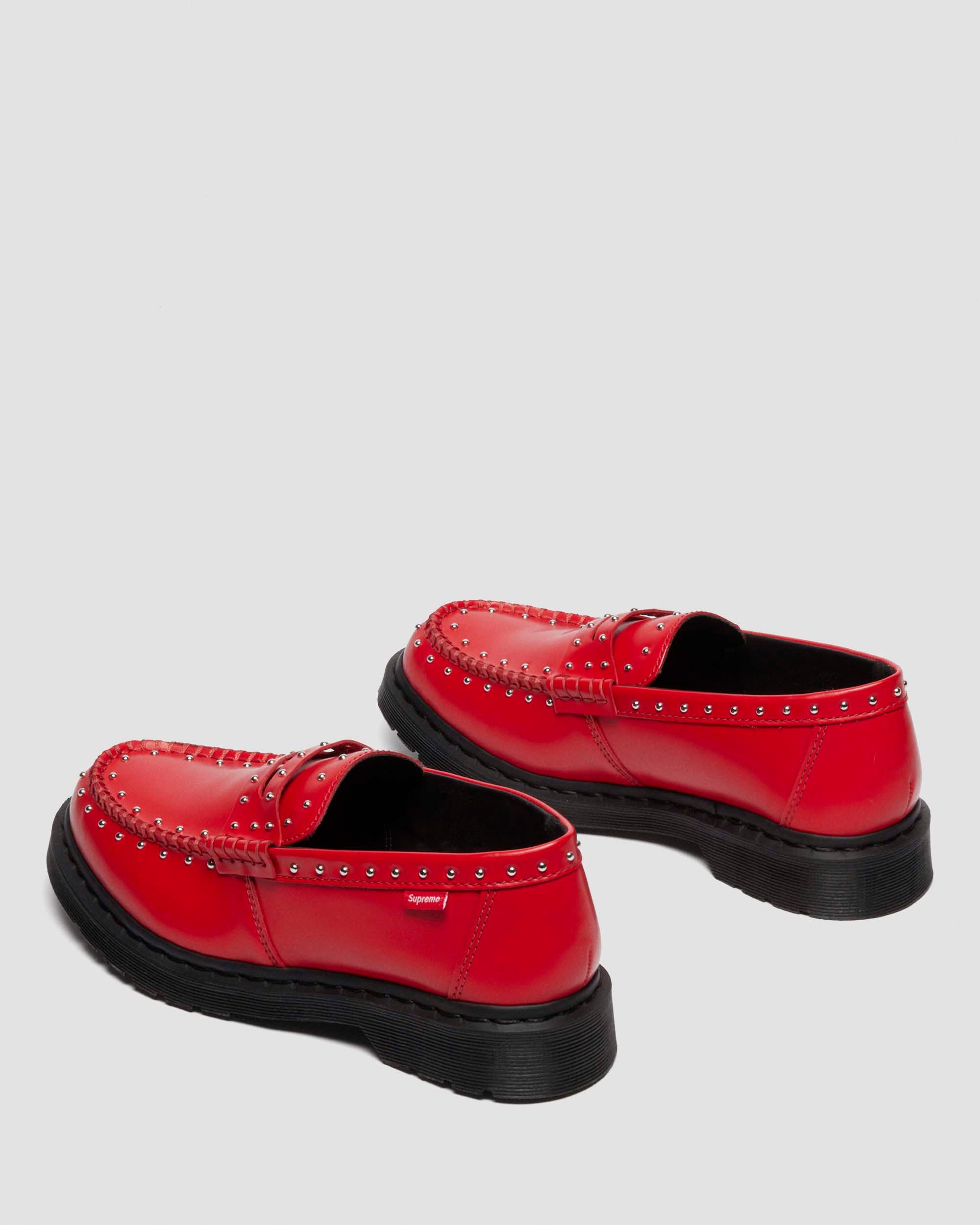 Penton Supreme Leather Loafers in Poppy Red