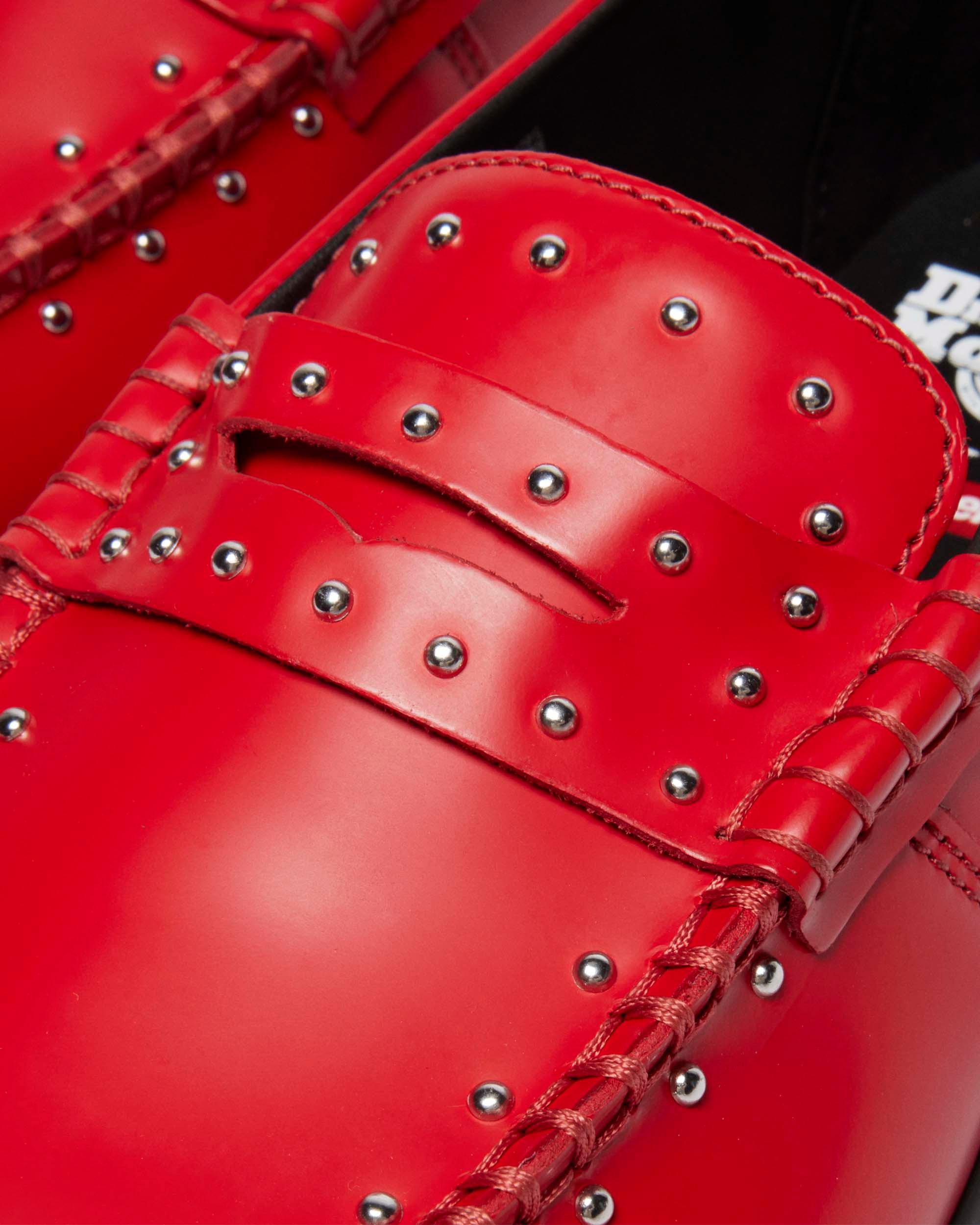 Penton Supreme Leather Loafers in Poppy Red