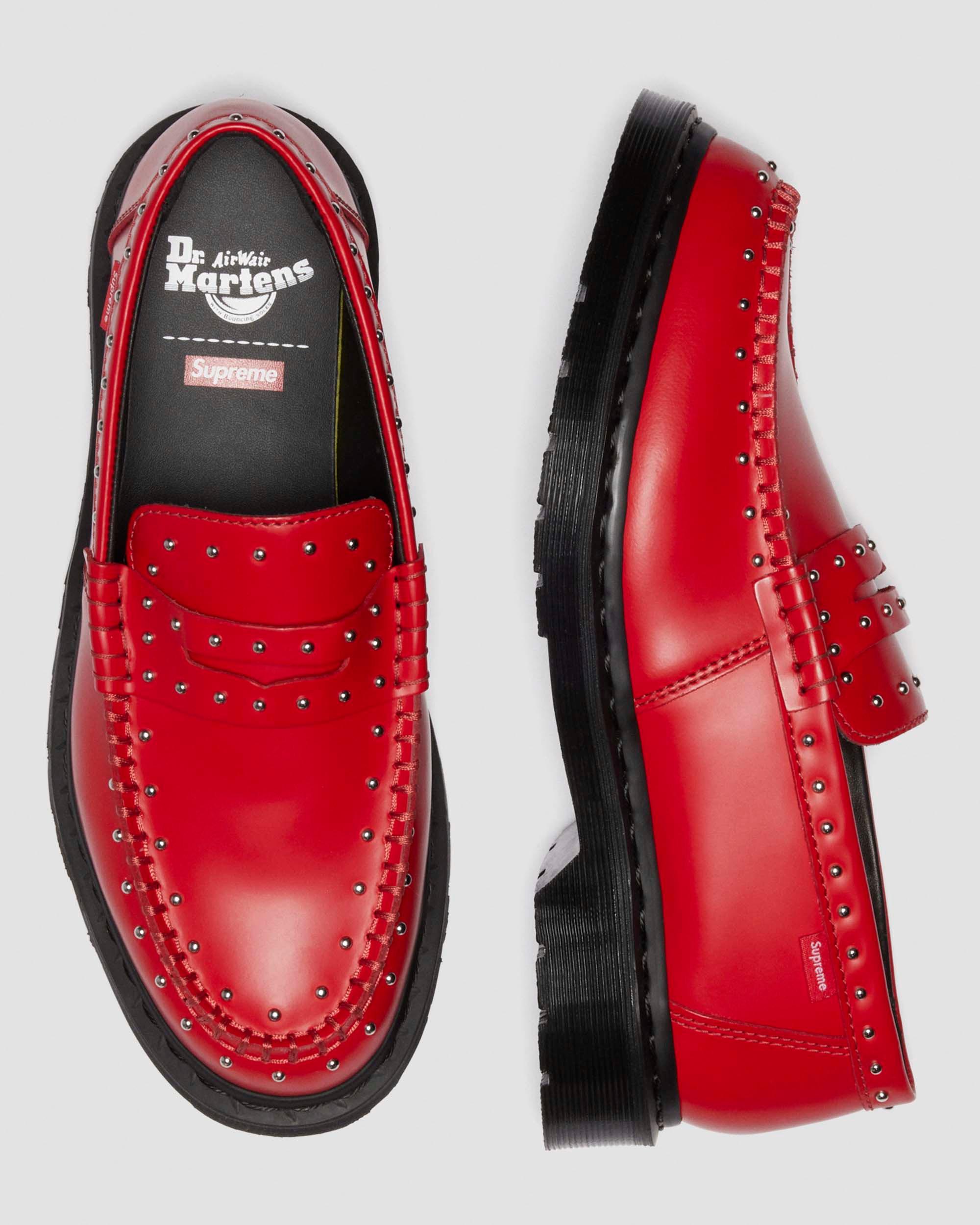 Penton Supreme Leather Loafers in Poppy Red