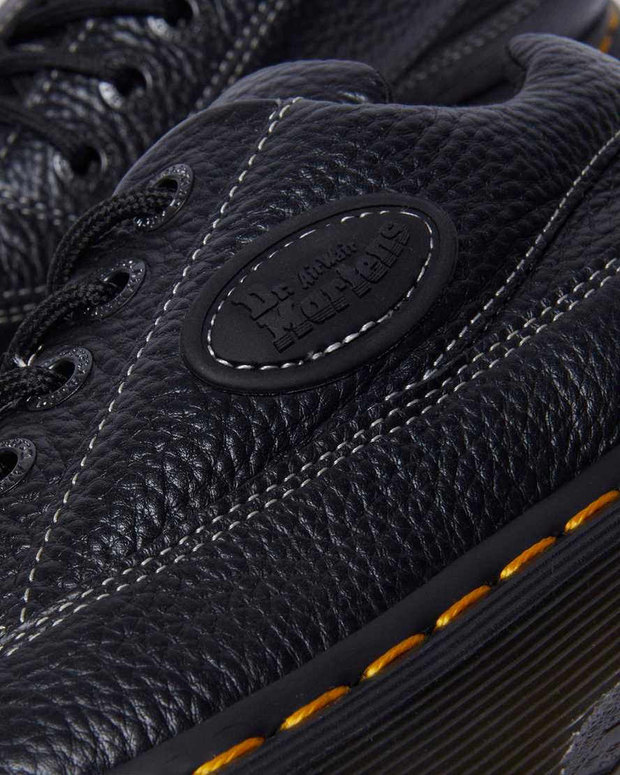 Dr. Martens' 1461 Ii Tumbled Nubuck Leather Platform Casual Shoes In Black