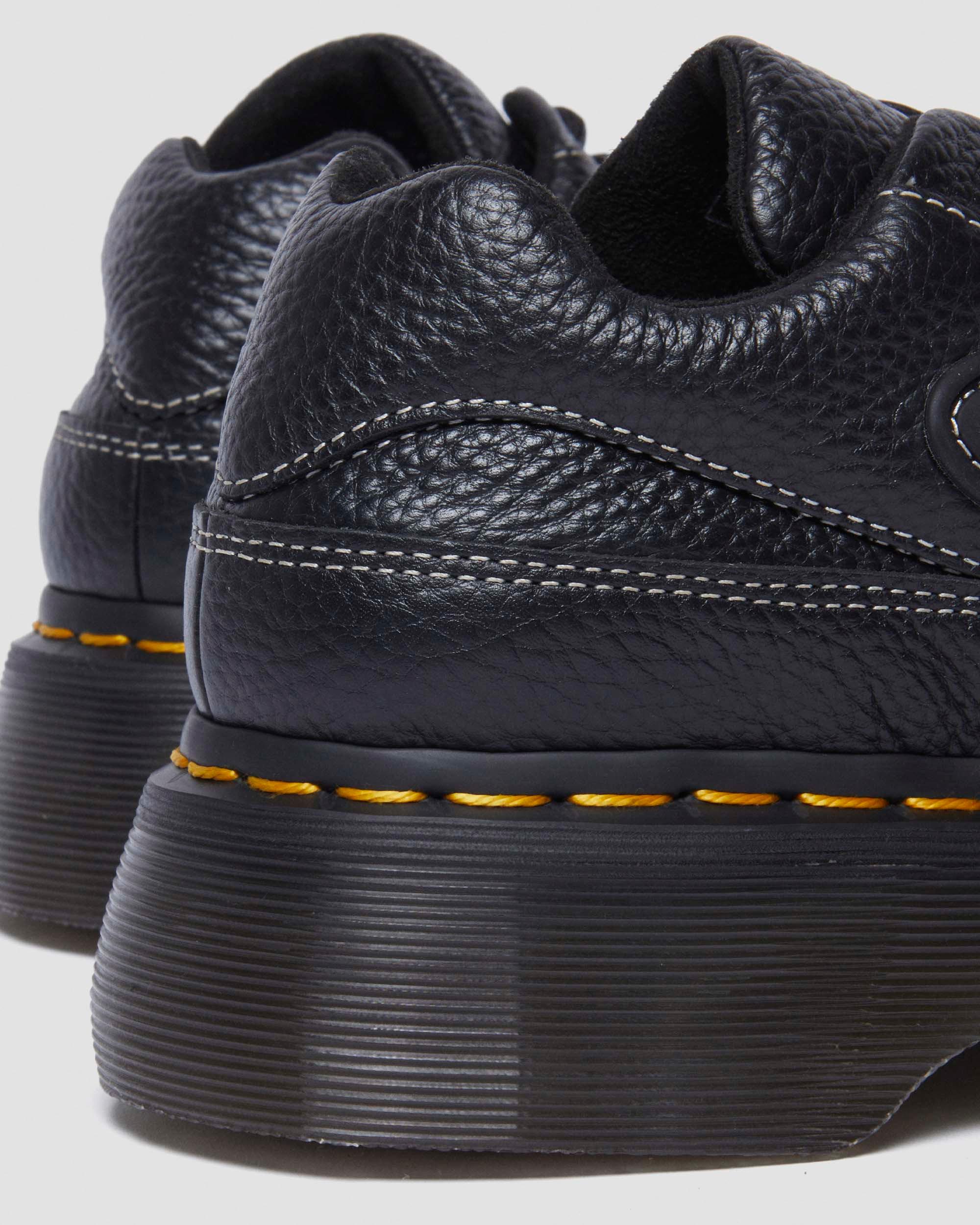 Buzz 5-eye milled nappa leather shoes in BLACK MILLED NAPPA