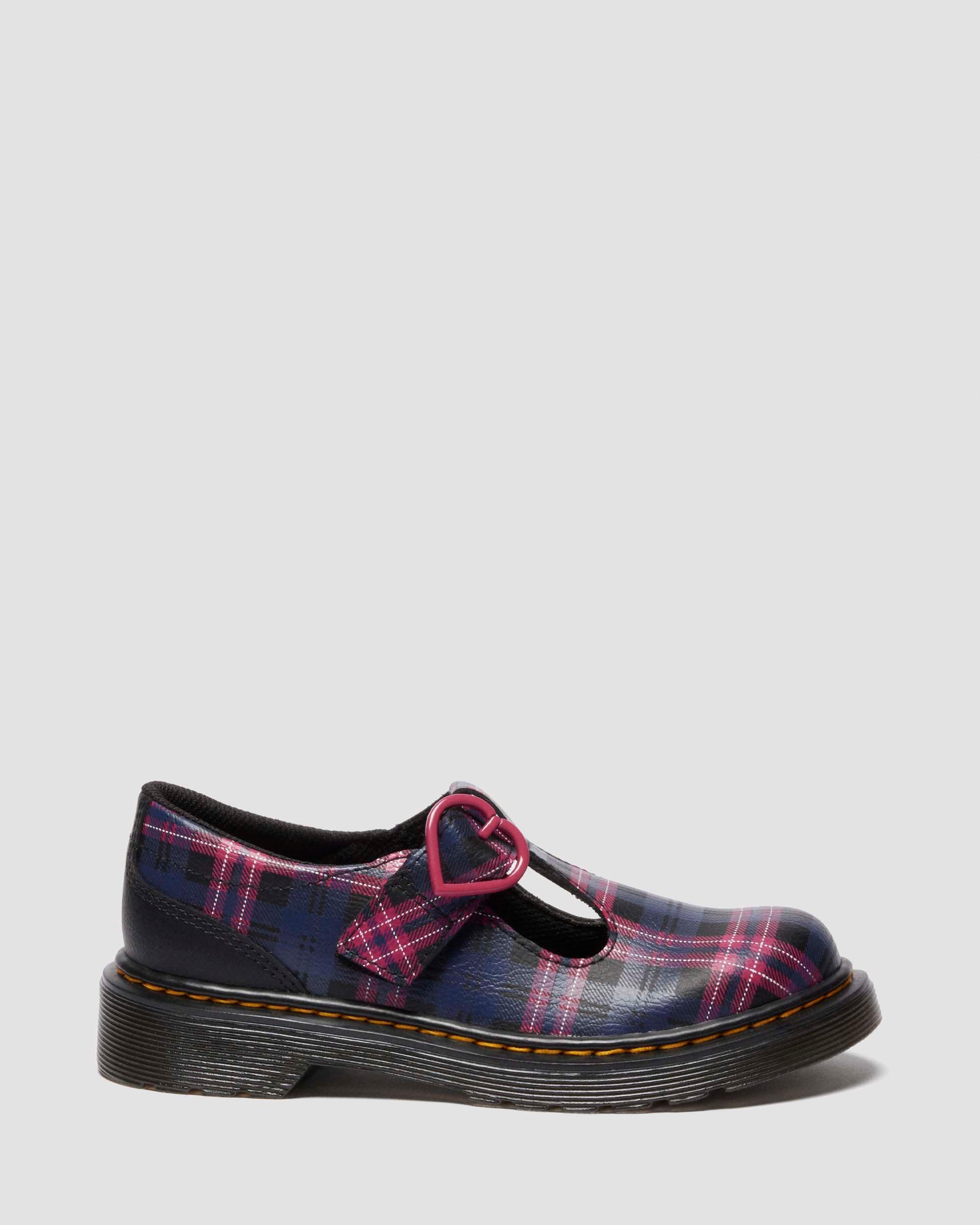 JUNIOR POLLEY II PINK TARTAN MARY JANE SHOES