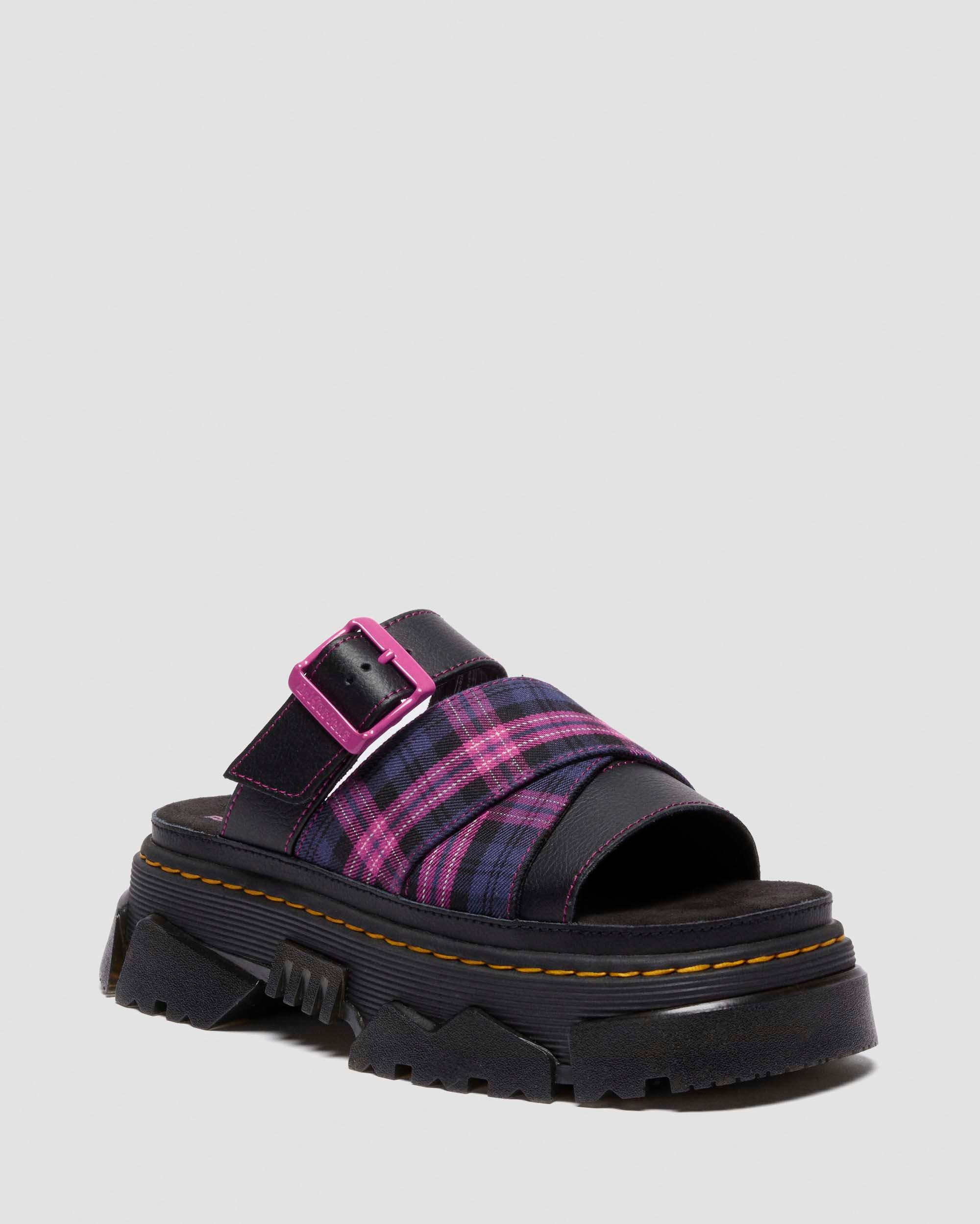 MATTISON SLIDE in BLACK+PINK MULTI