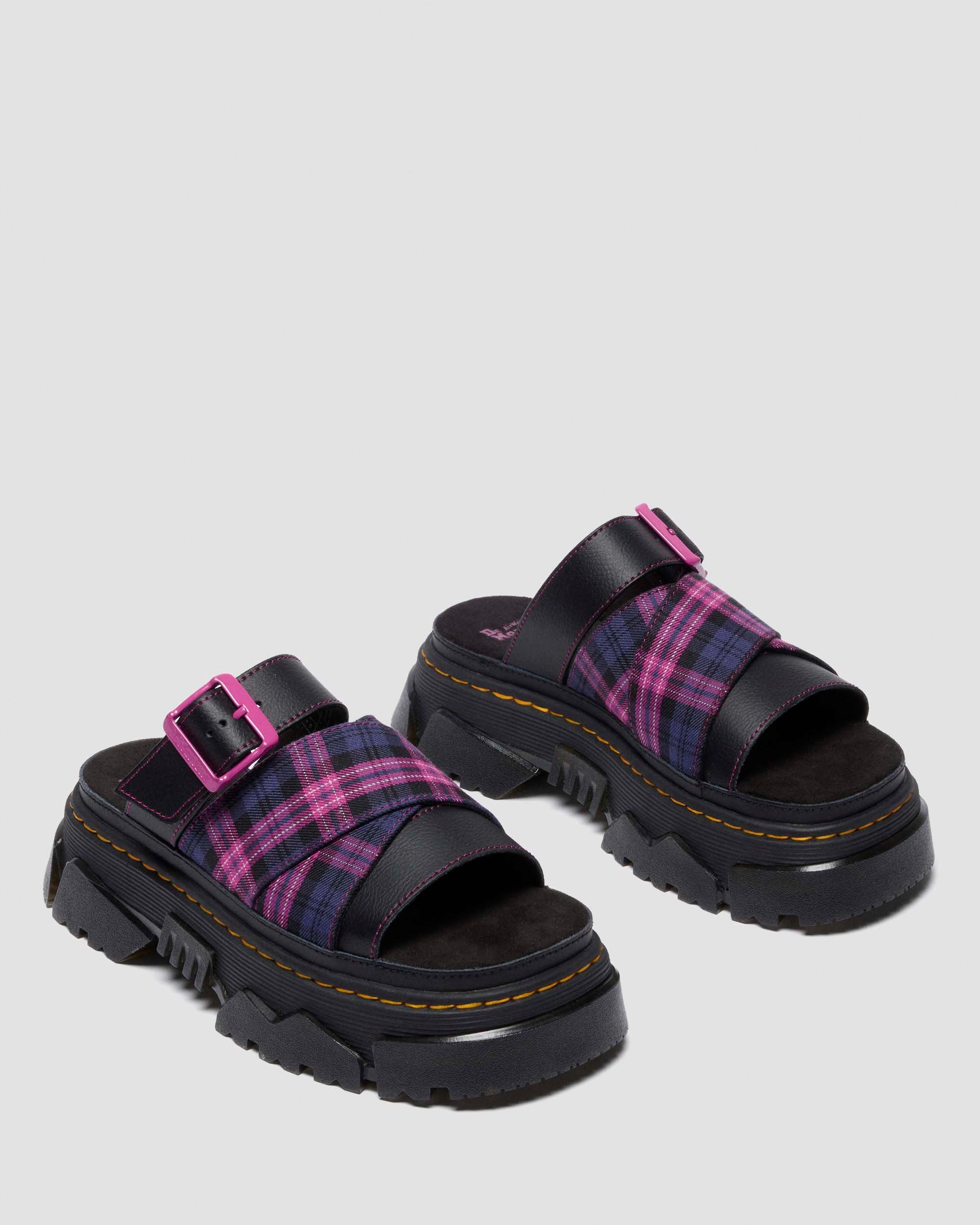 MATTISON SLIDE in BLACK+PINK MULTI