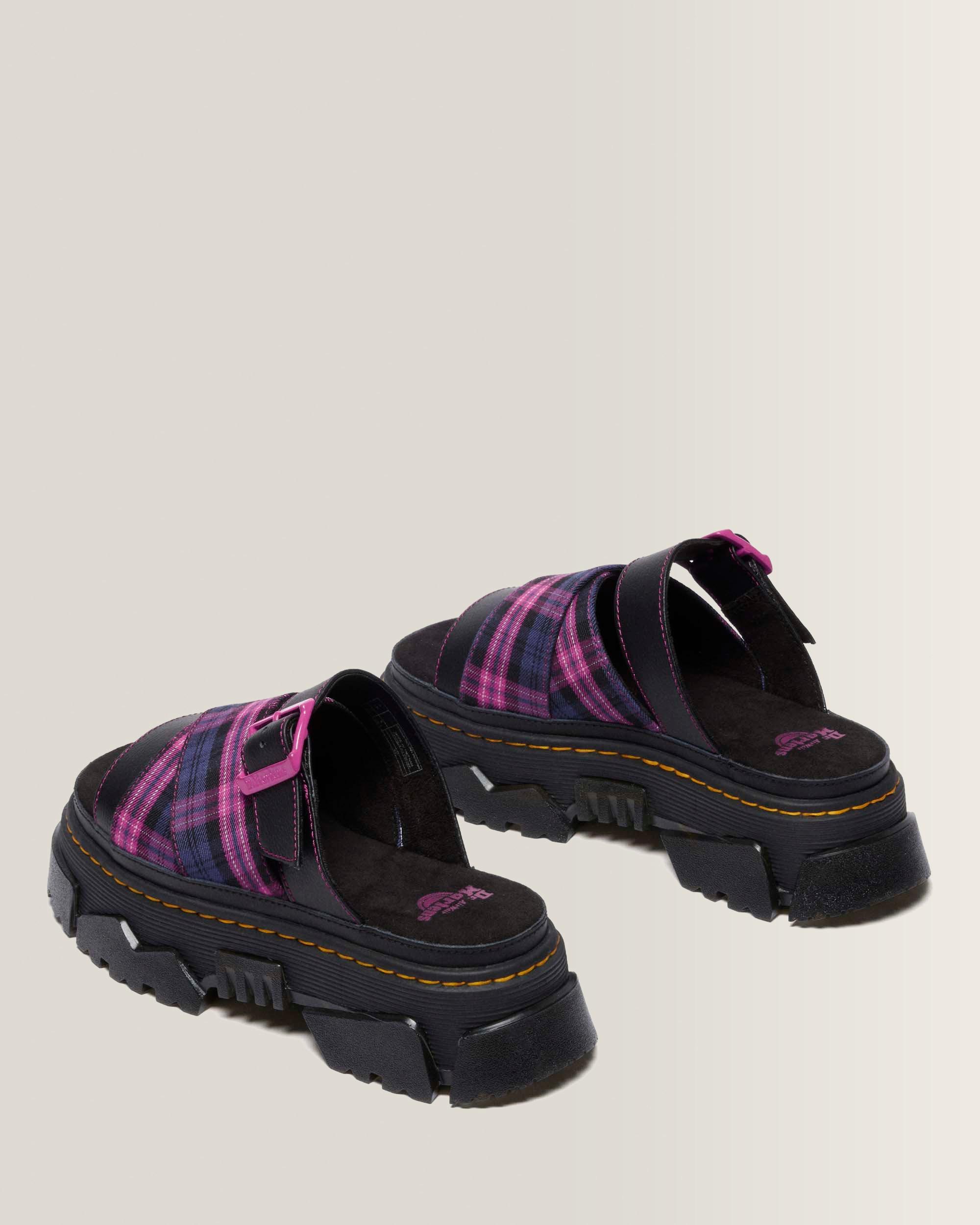 靴 Dr. Martens MATTISON SLIDE UK5 MATTISON SLIDE SLIP ON SANDALS in Black & Pink Multi | Dr. Martens