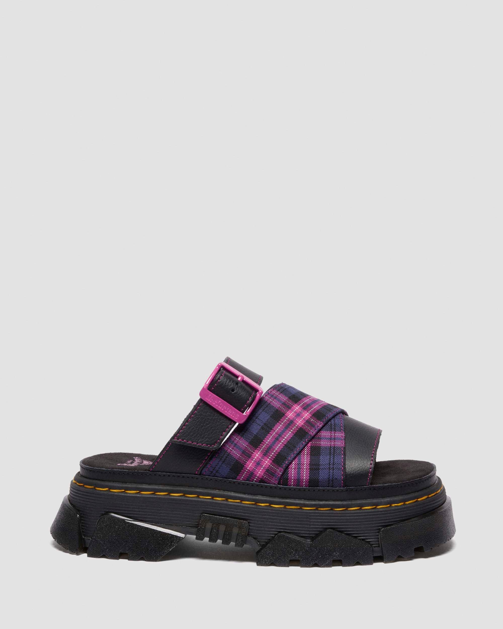 MATTISON SLIDE in BLACK+PINK MULTI