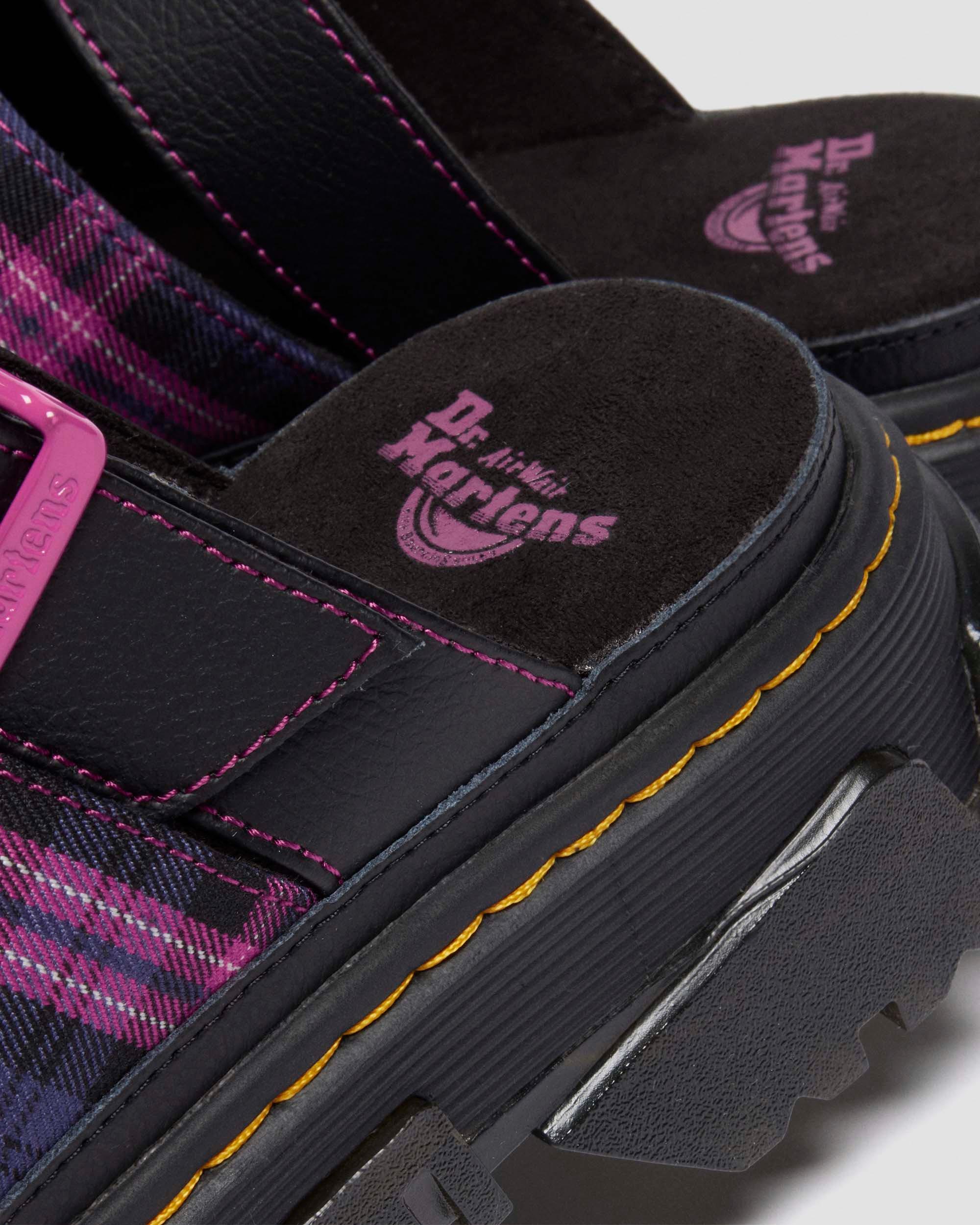 MATTISON SLIDE in BLACK+PINK MULTI