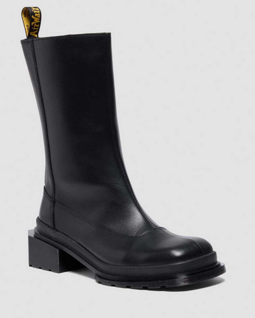 Dr. Martens Maybole Hi Square Toe Leder Chelsea Stiefel In Black
