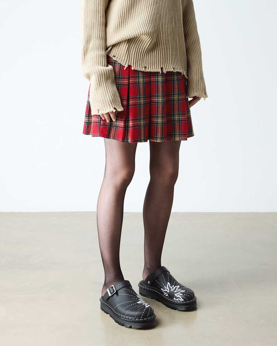 Dr. Martens Zebzag Mule Solar Flare In Black