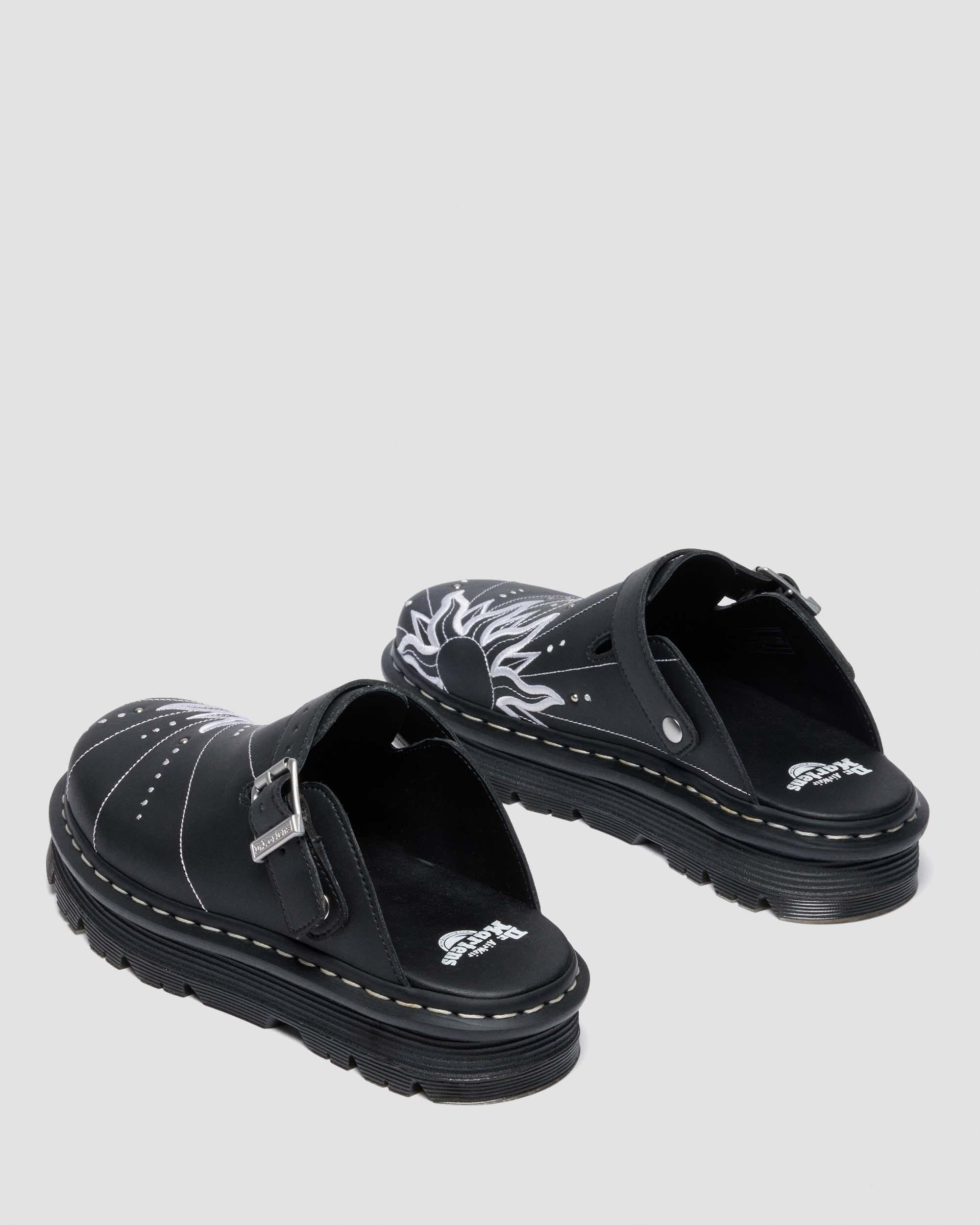 Dr. Martens Zebzag Mule Solar Flare In Black