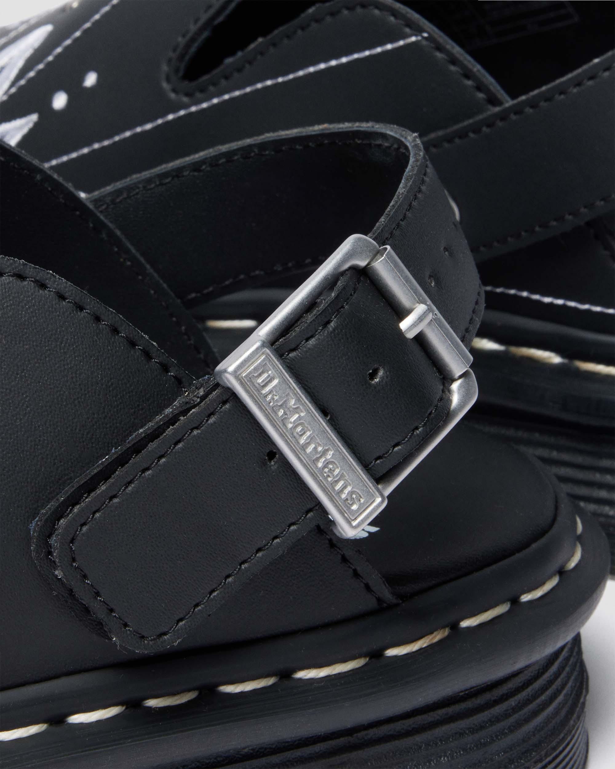 Dr. Martens Zebzag Mule Solar Flare In Black