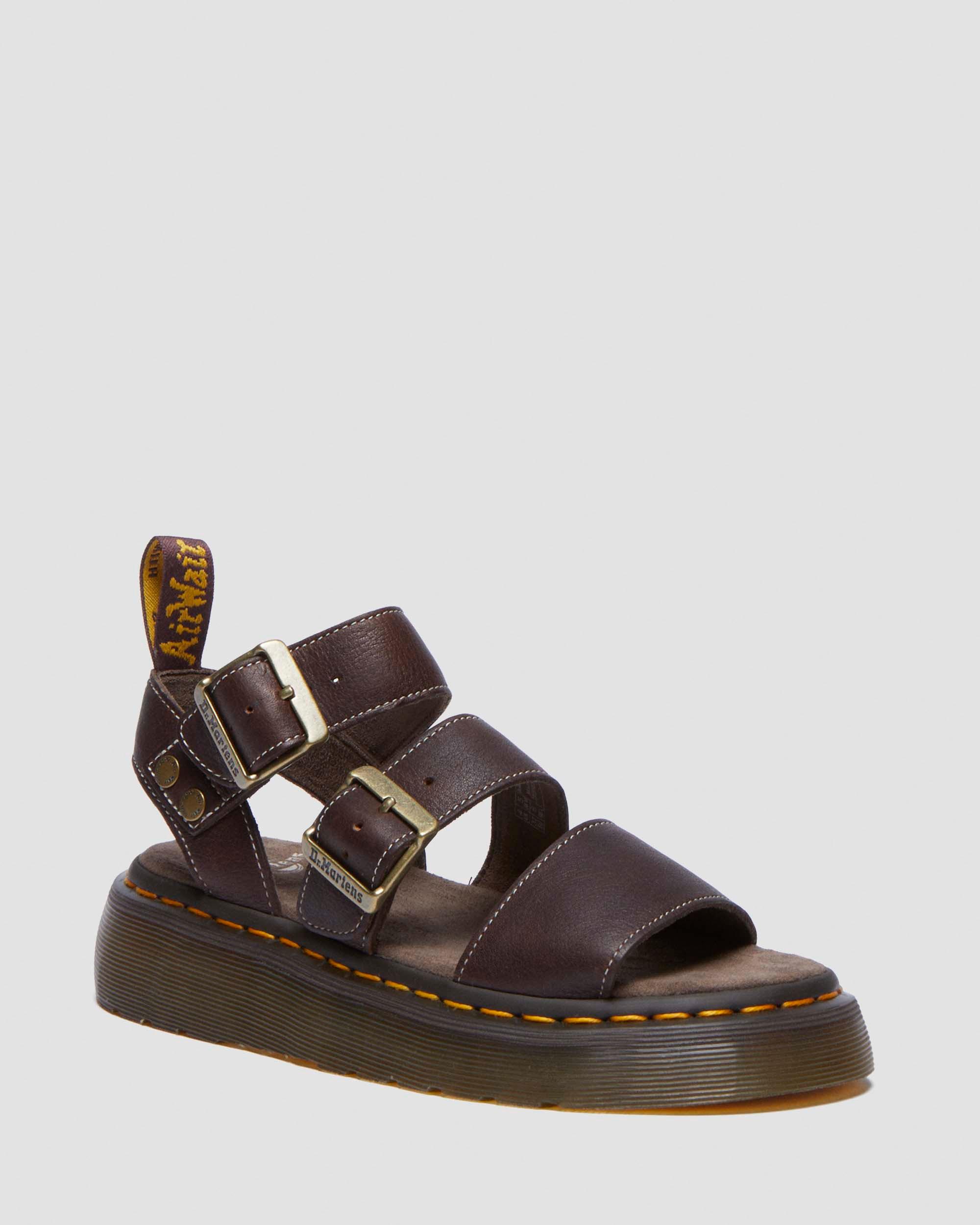 Tummanruskea Gryphon Quad Grizzly Leather -sandaalit