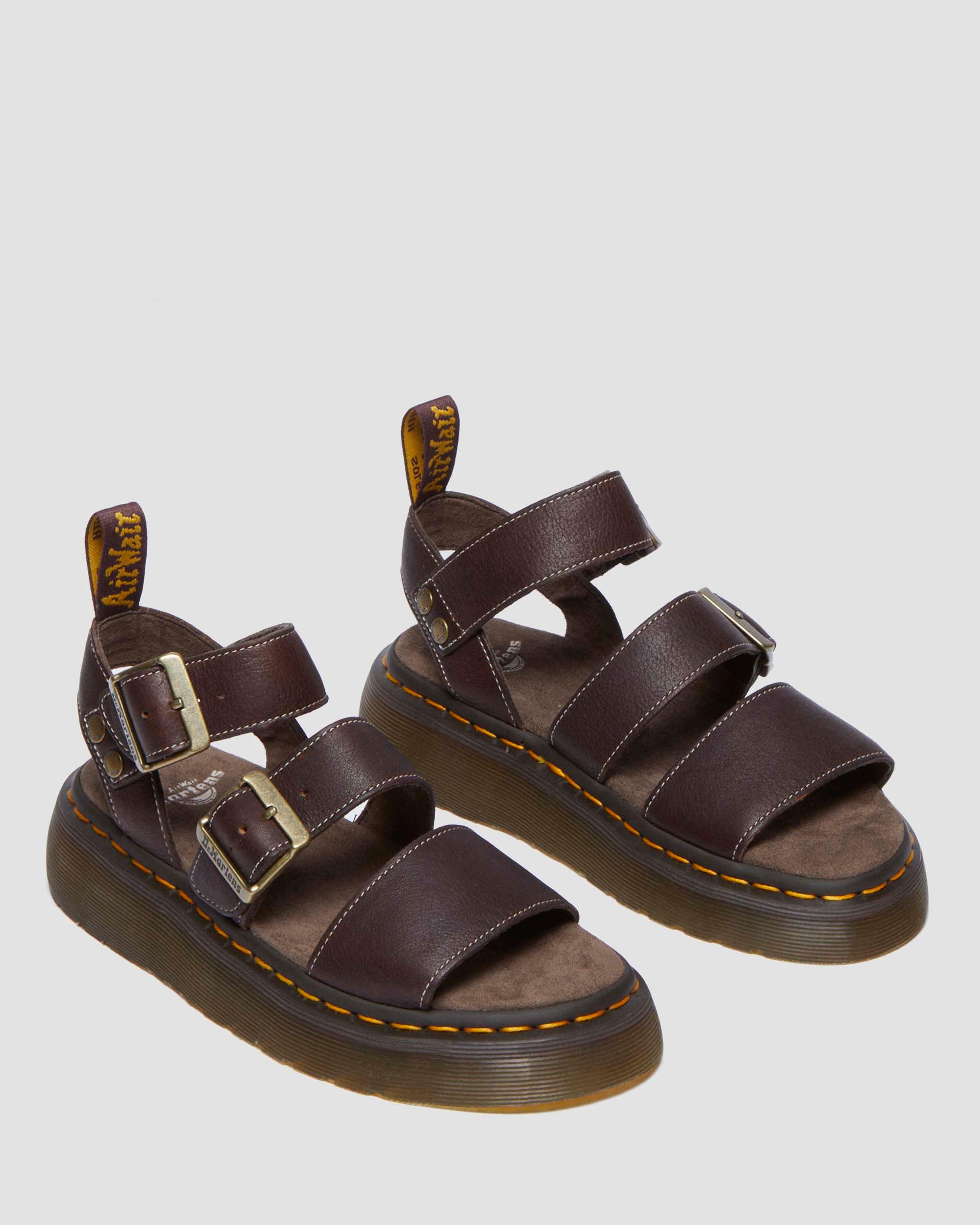 Tummanruskea Gryphon Quad Grizzly Leather -sandaalit