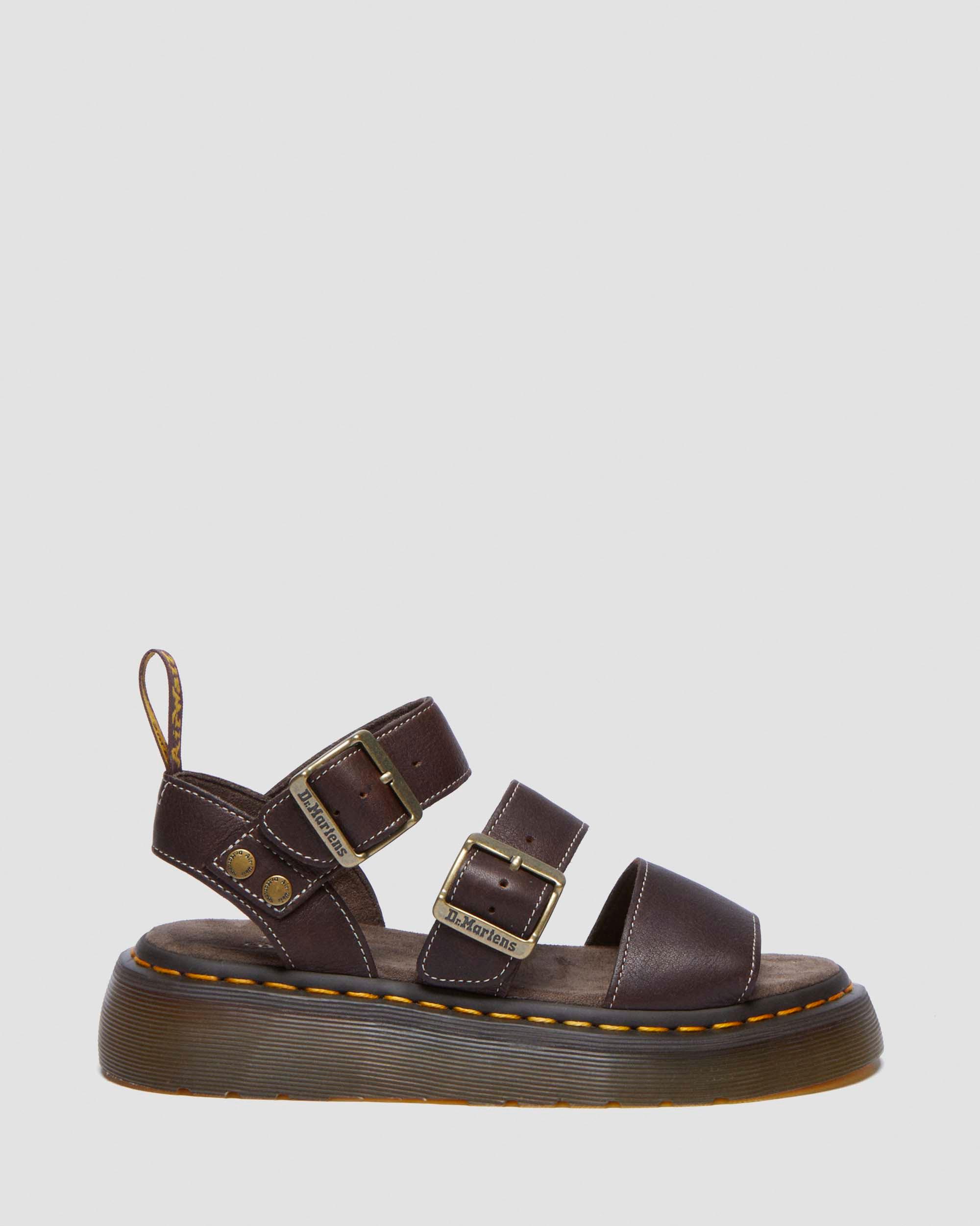 Tummanruskea Gryphon Quad Grizzly Leather -sandaalit